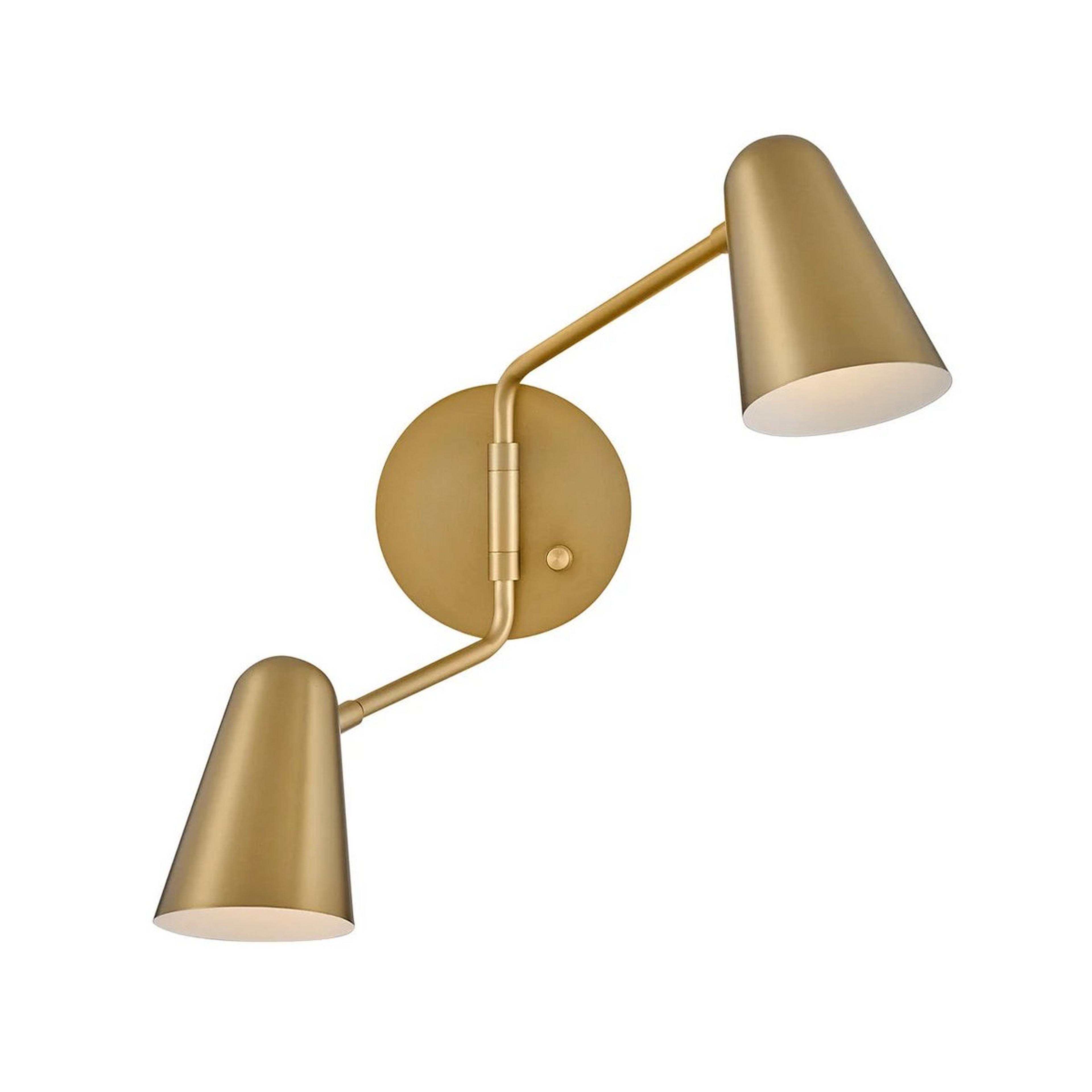 A Jamira Swing Arm Sconce with Brass color