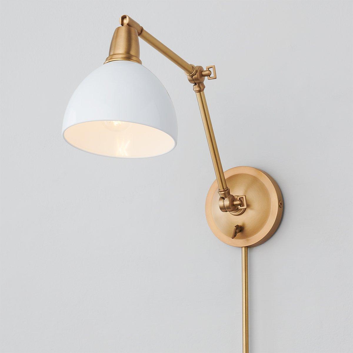 Lunar Luxe Library Swing Arm Sconce | Shades of Light