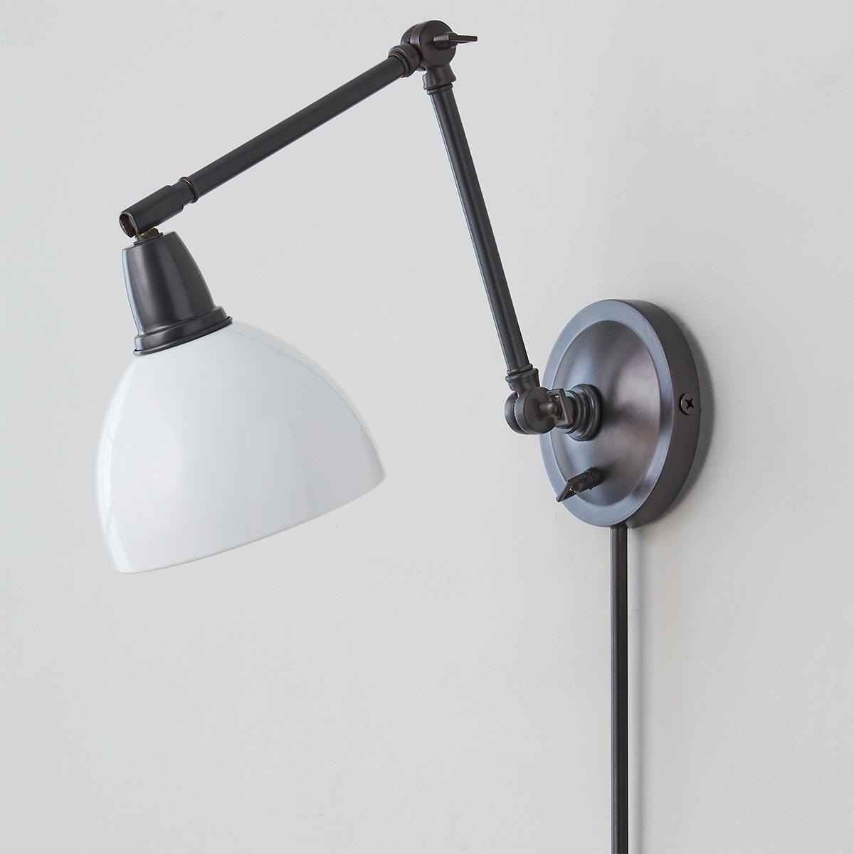 Lunar Luxe Library Swing Arm Sconce | Shades of Light