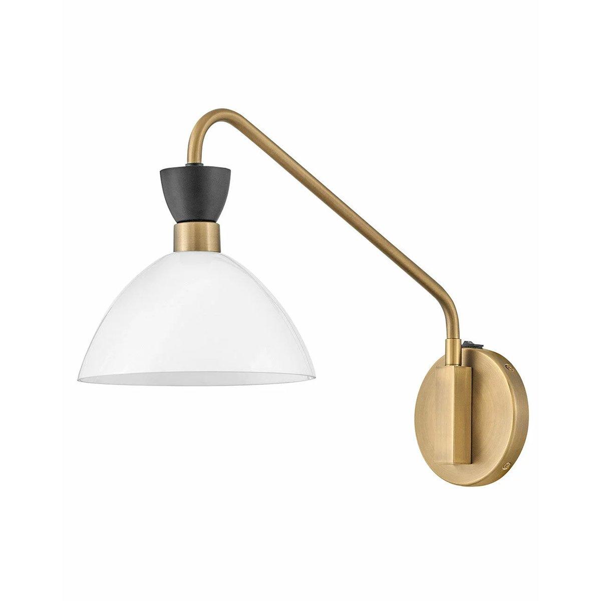 ④アーモンドアイ 様 swing Arendelle Glass Swing Arm Sconce | Shades of Light