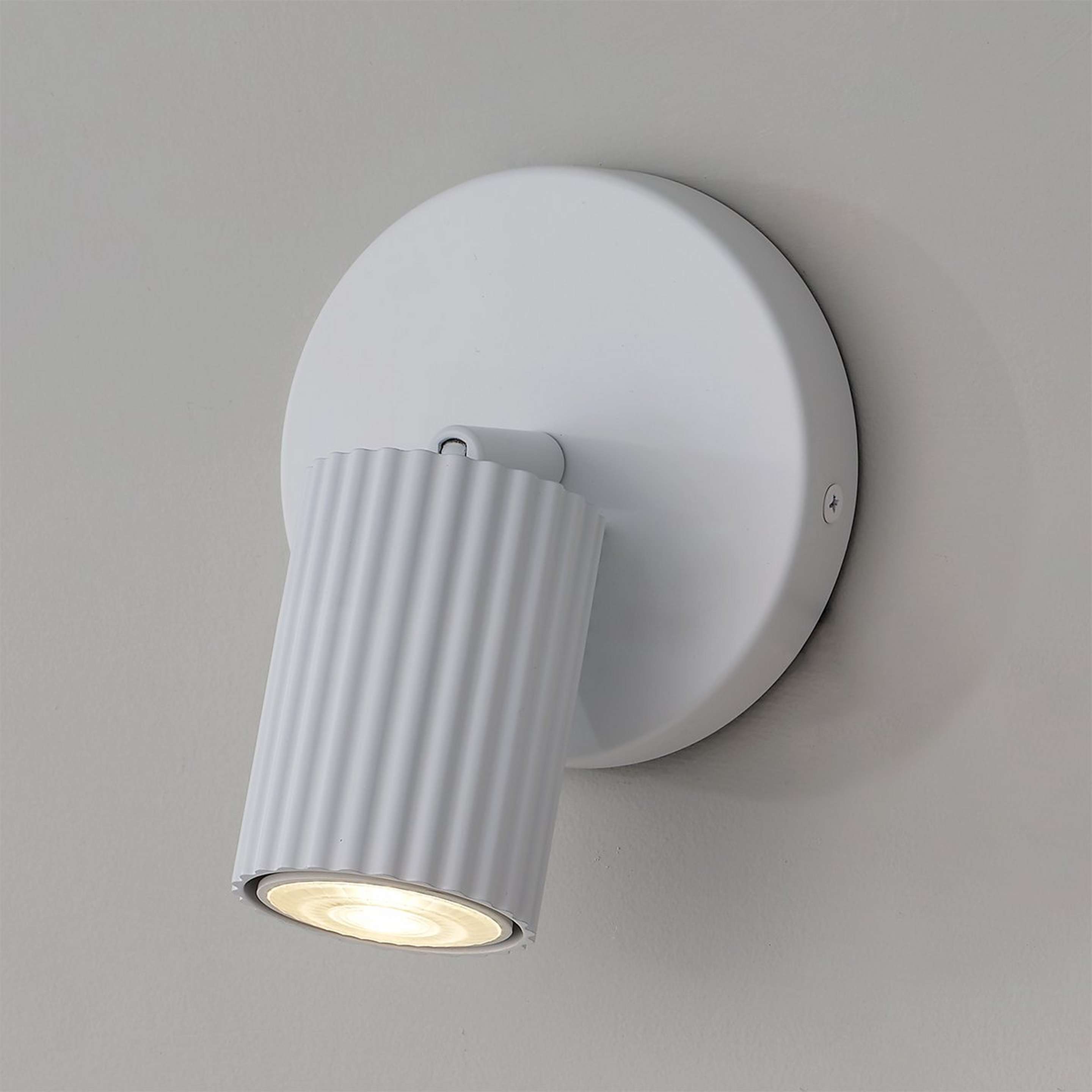 A Aperture Swing Arm Sconce - 1 Light with Matte White color