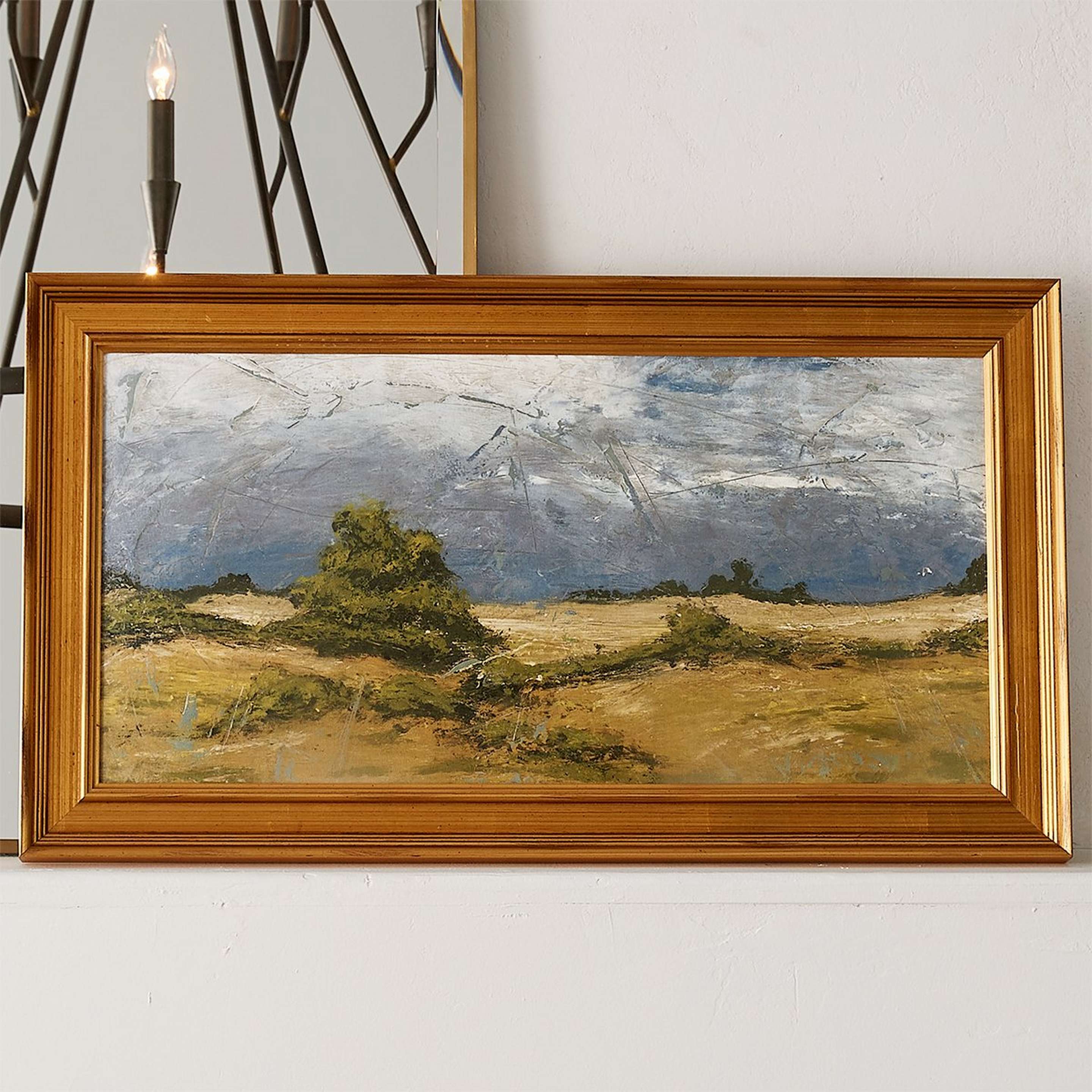 A Parkway Ridge Wall Decor with Green / Gray / Ivory / Multi / Gold color