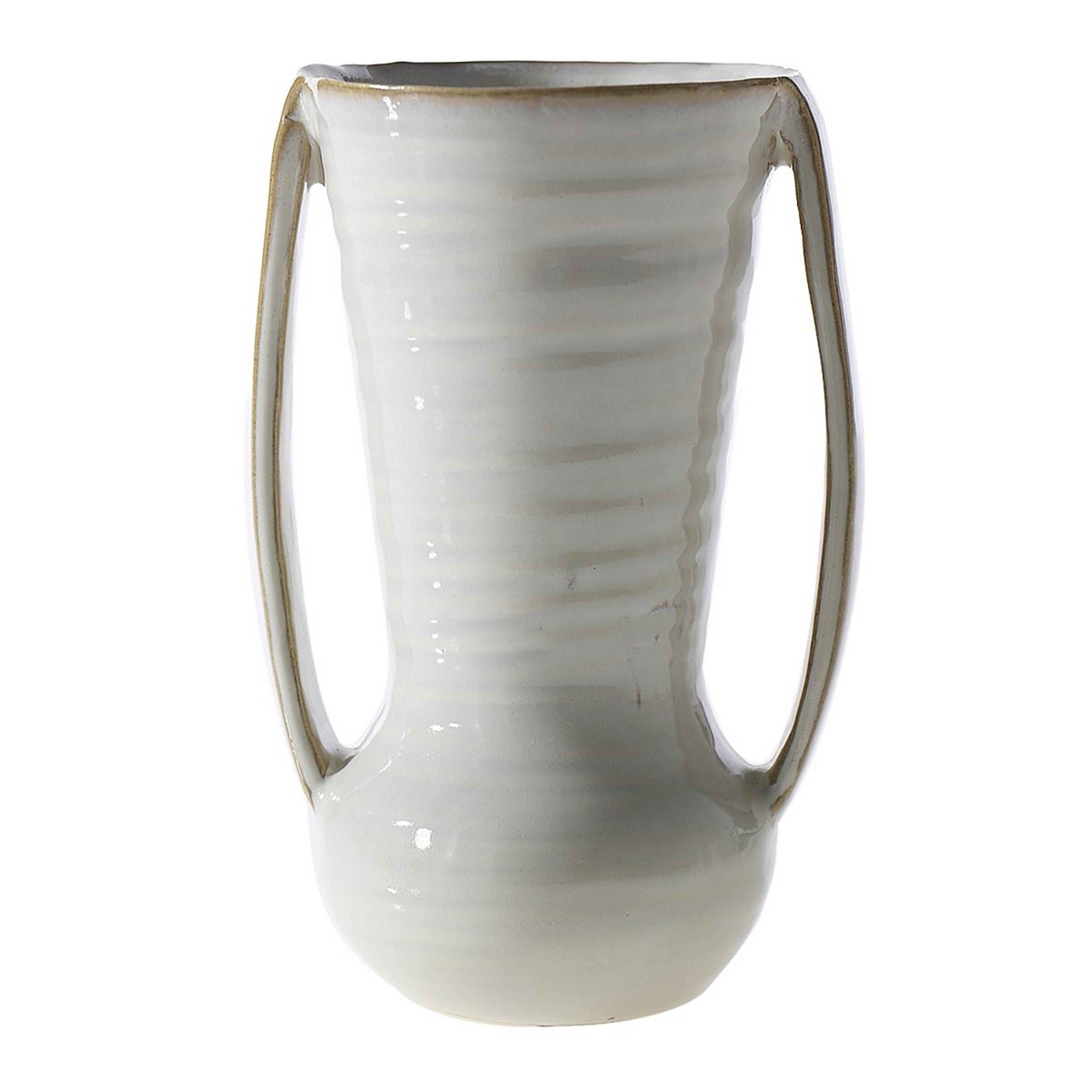 A Shimla Vase with Ivory / Neutrals color