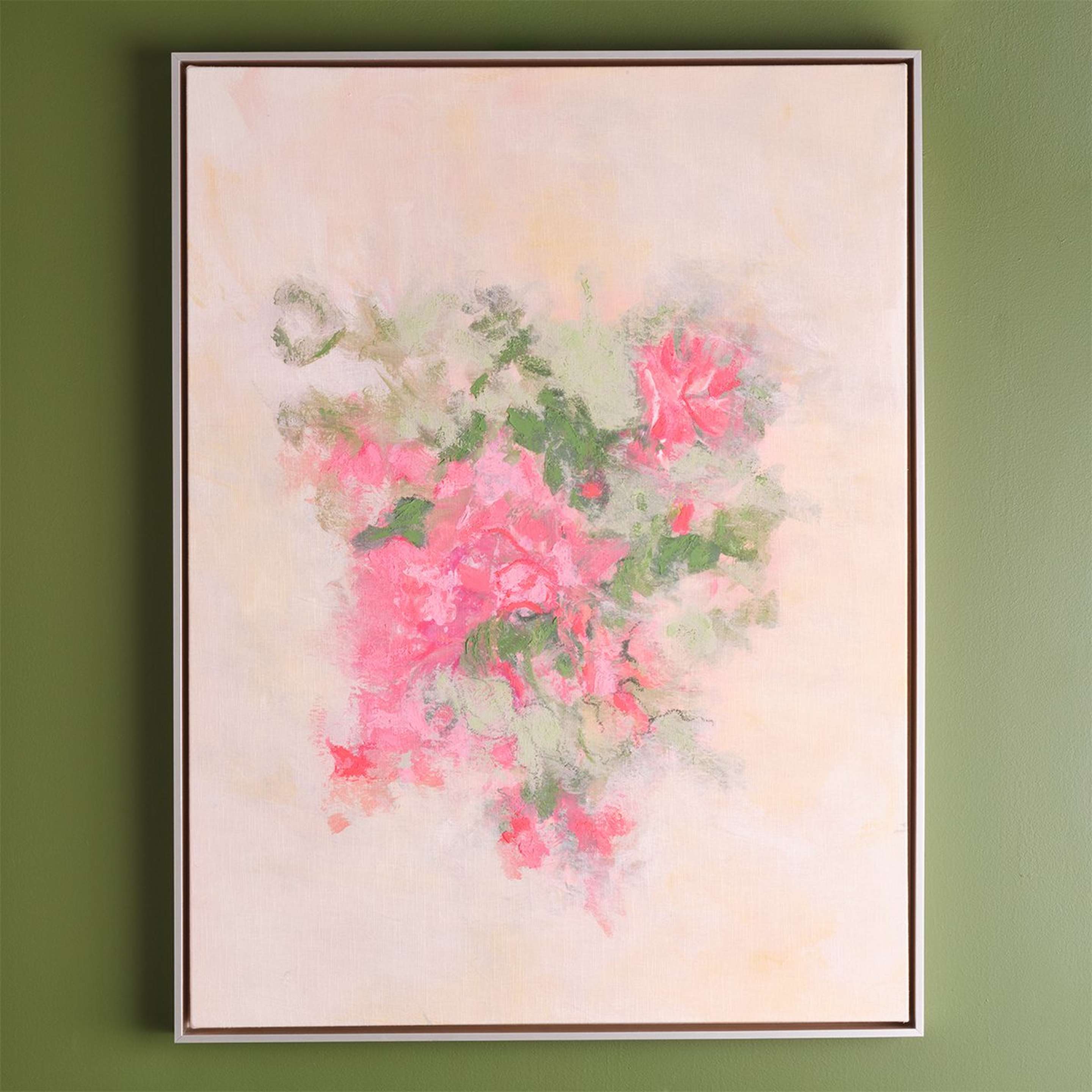 A Floral Impressions with Multi / Beige / Silver color