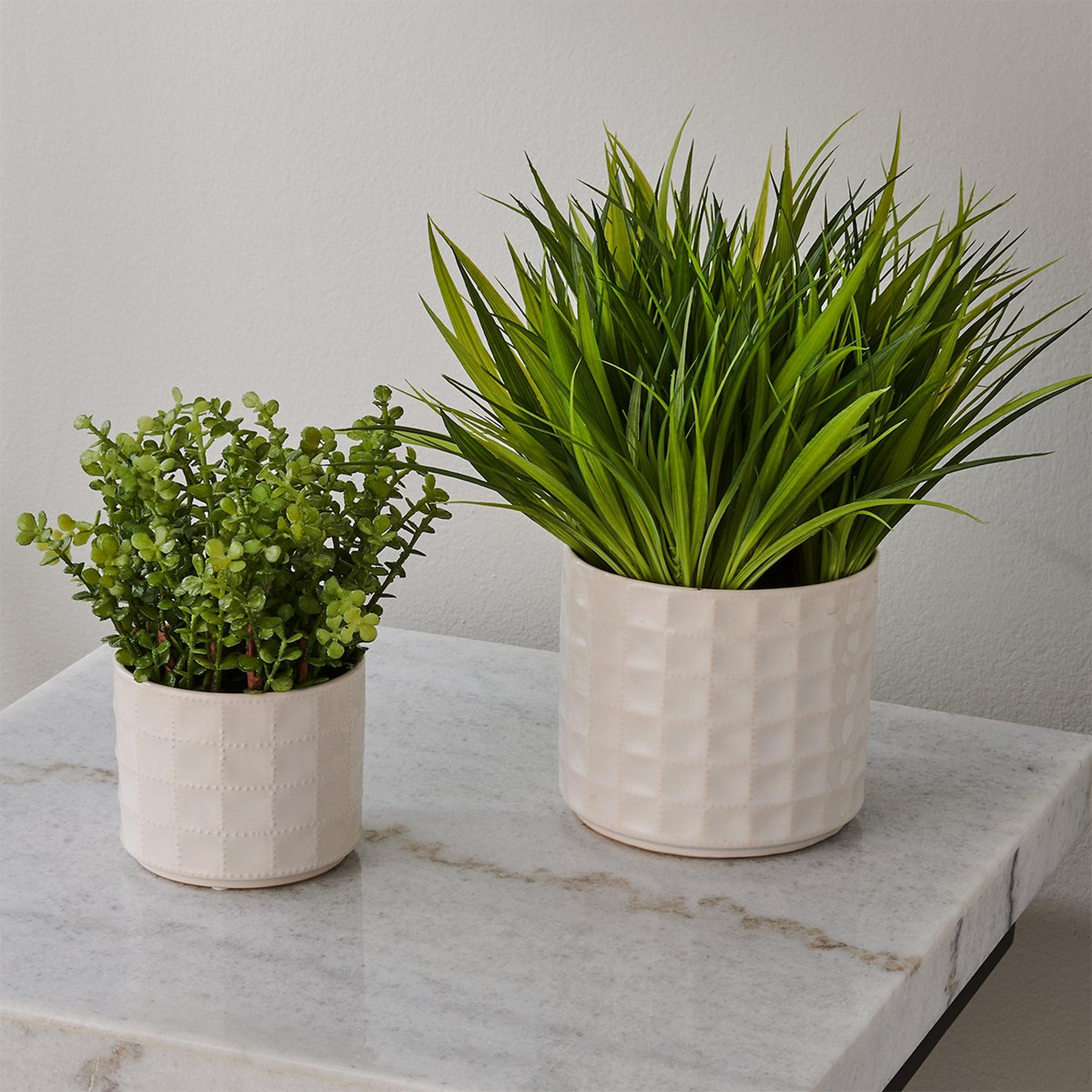 A Verdura Greenery - Set of 2 with Green / White Ceramic color