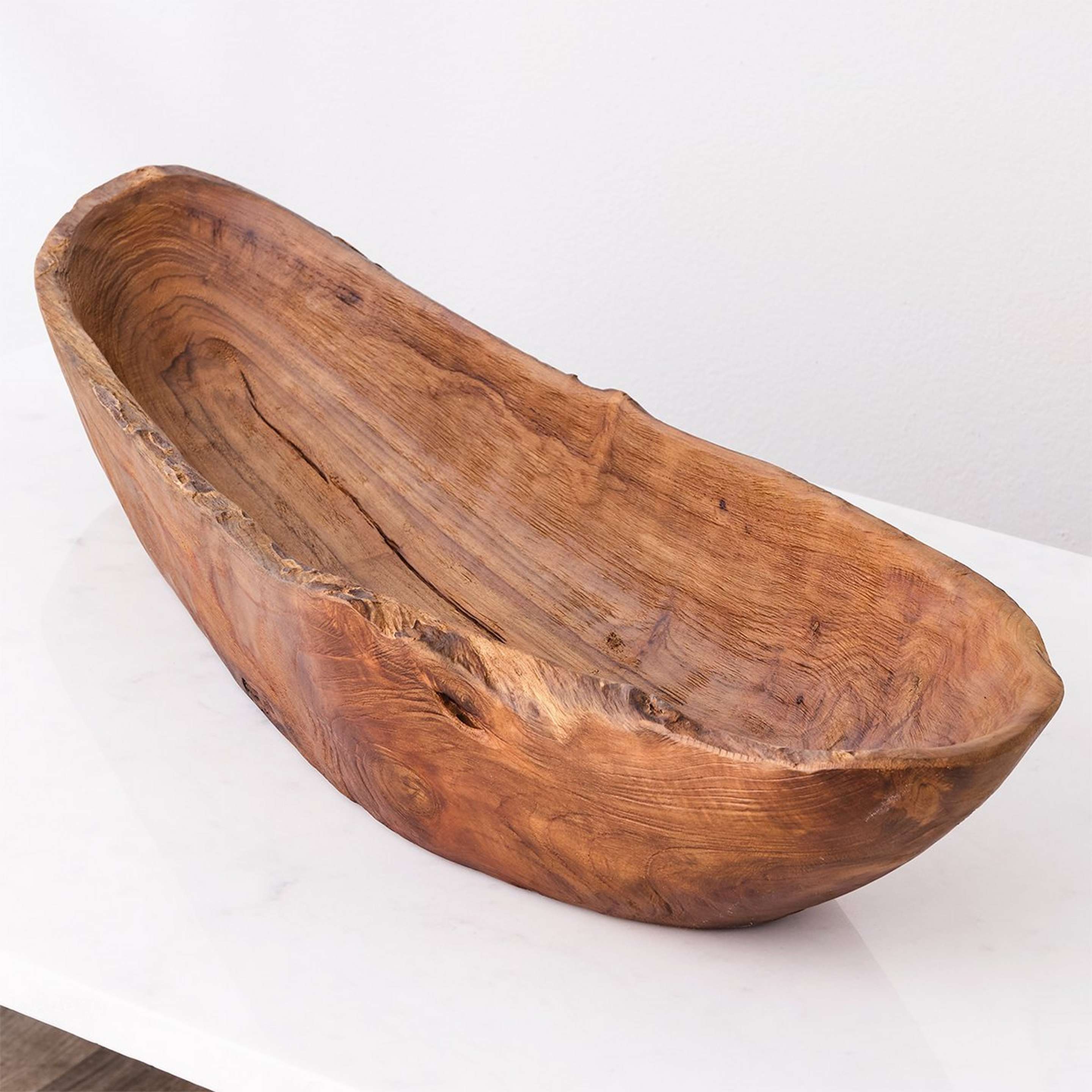 A Tectona Bowl with Teak Wood color