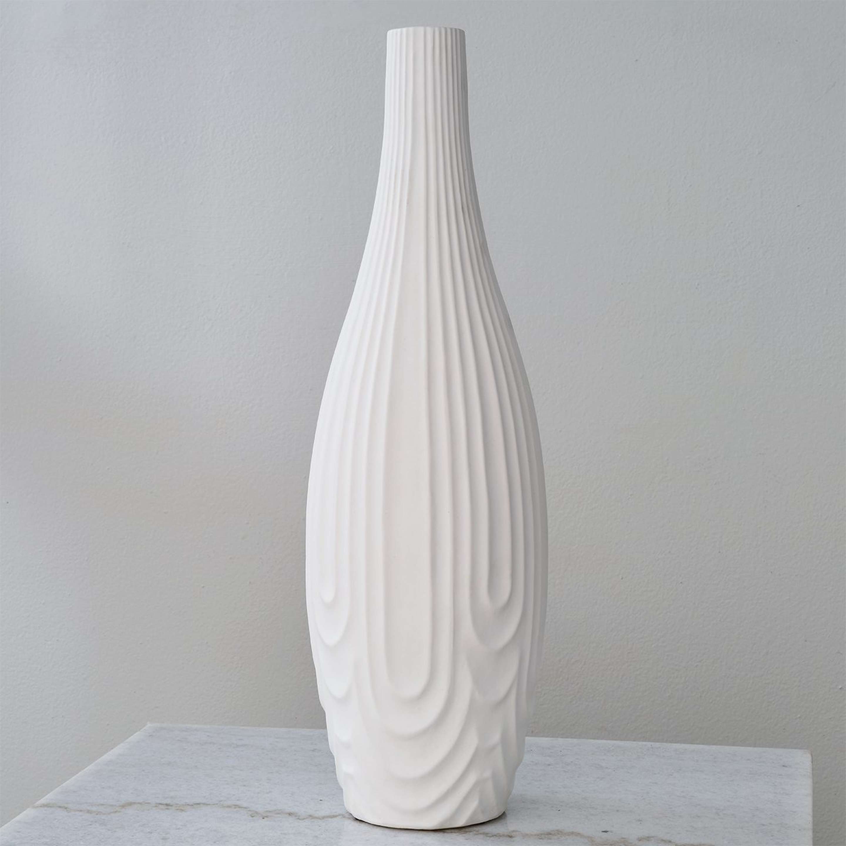 A Farage Vase - Tall with White color