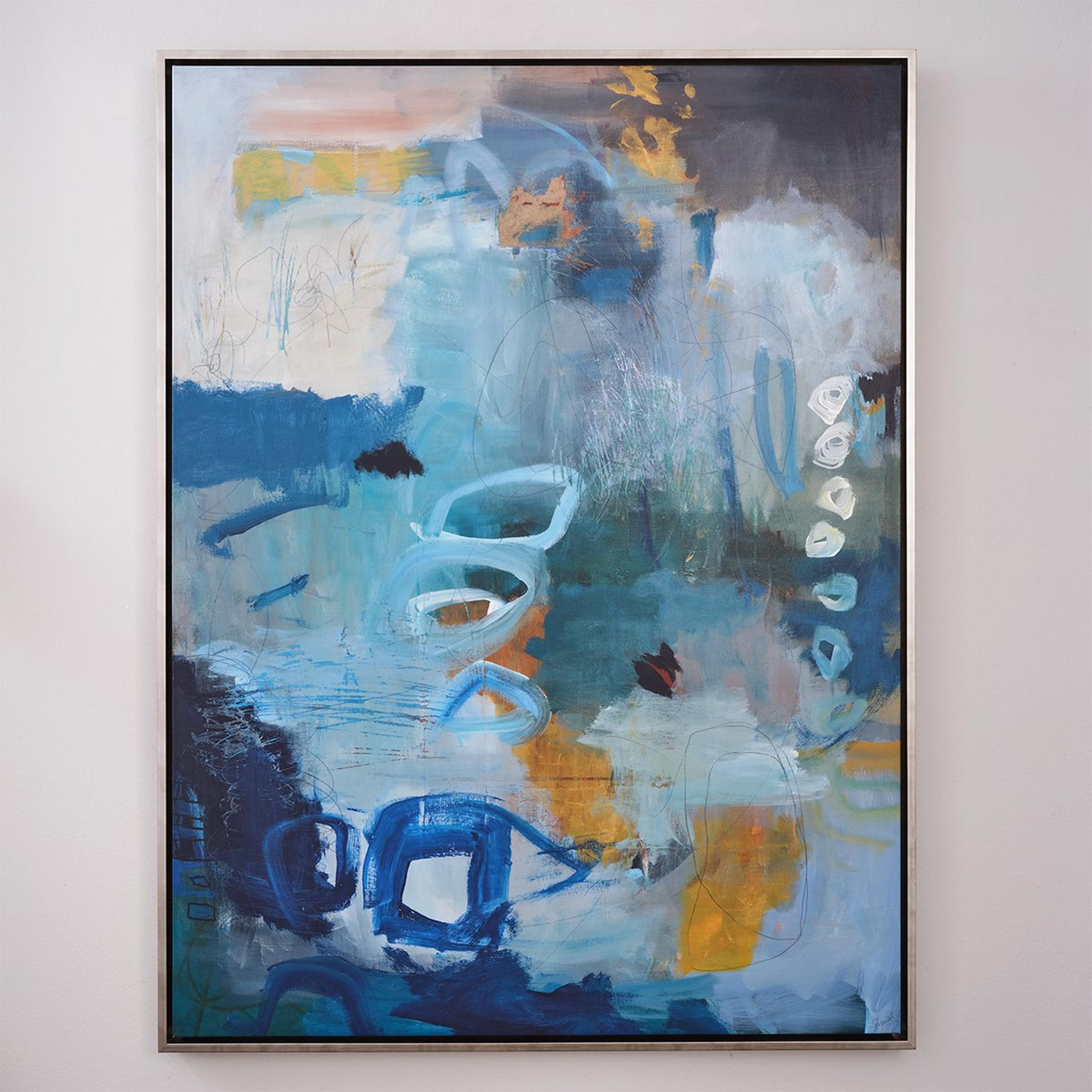 A Mismo Azul Wall Art with Blue / Multi  color