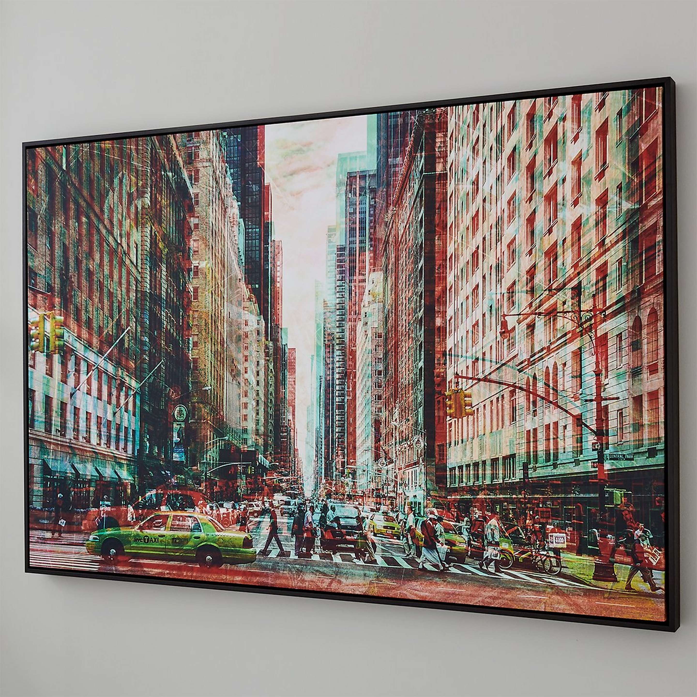 A Concrete Jungle Wall Art with Multi color