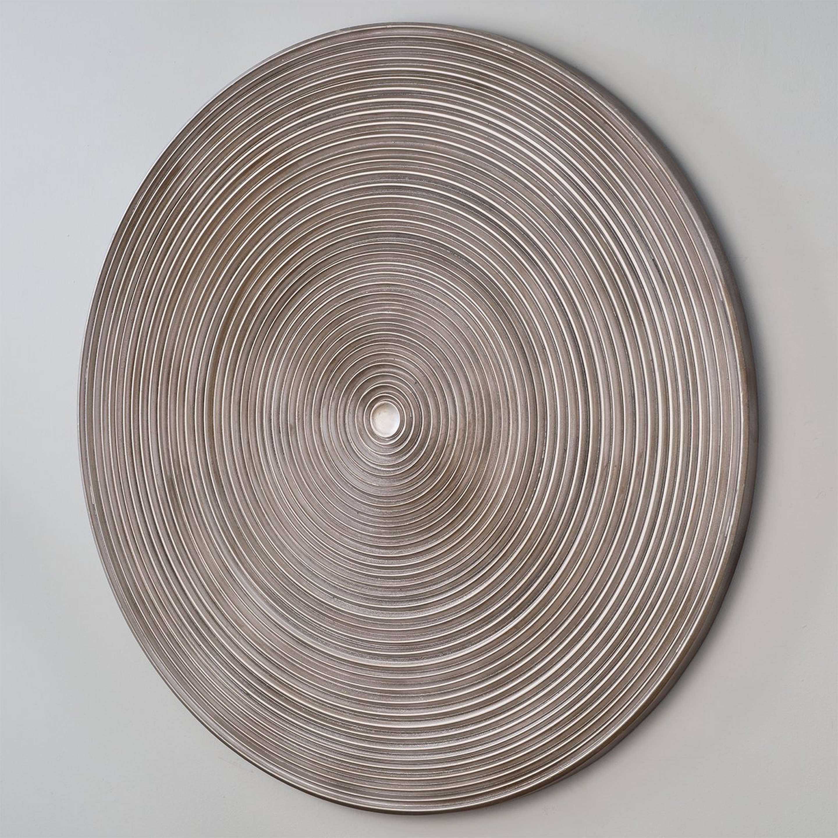 A Rajan Wall Decor with Dark Wood / Silver Leaf color