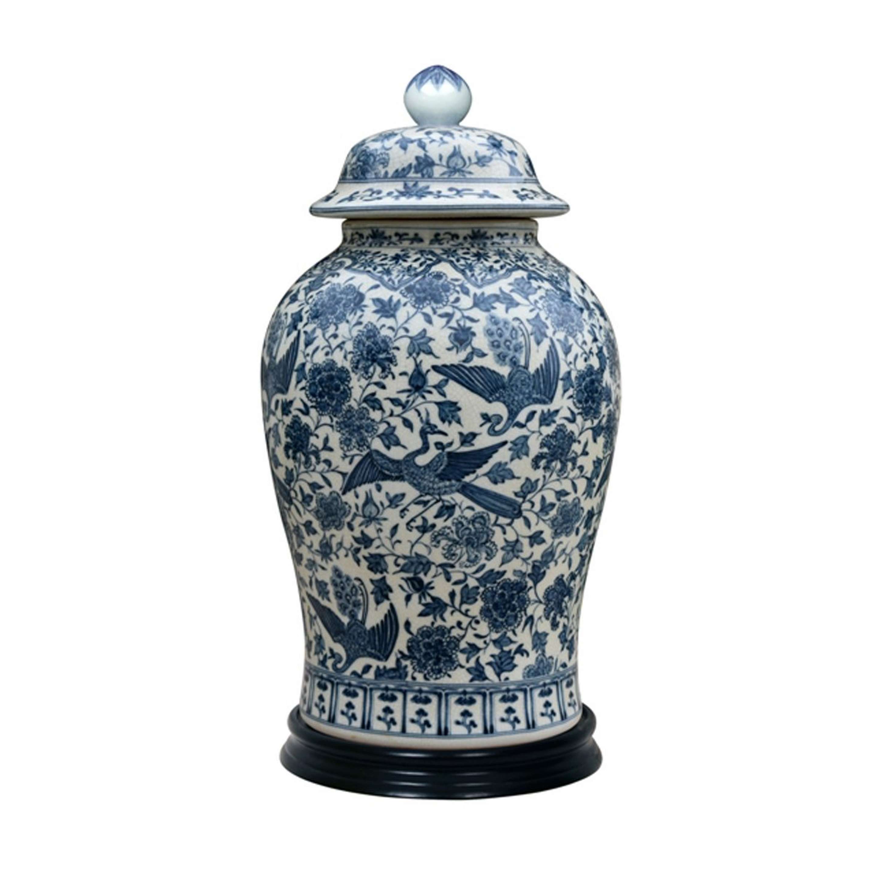 A Orbay Ginger Jar with Blue / White color