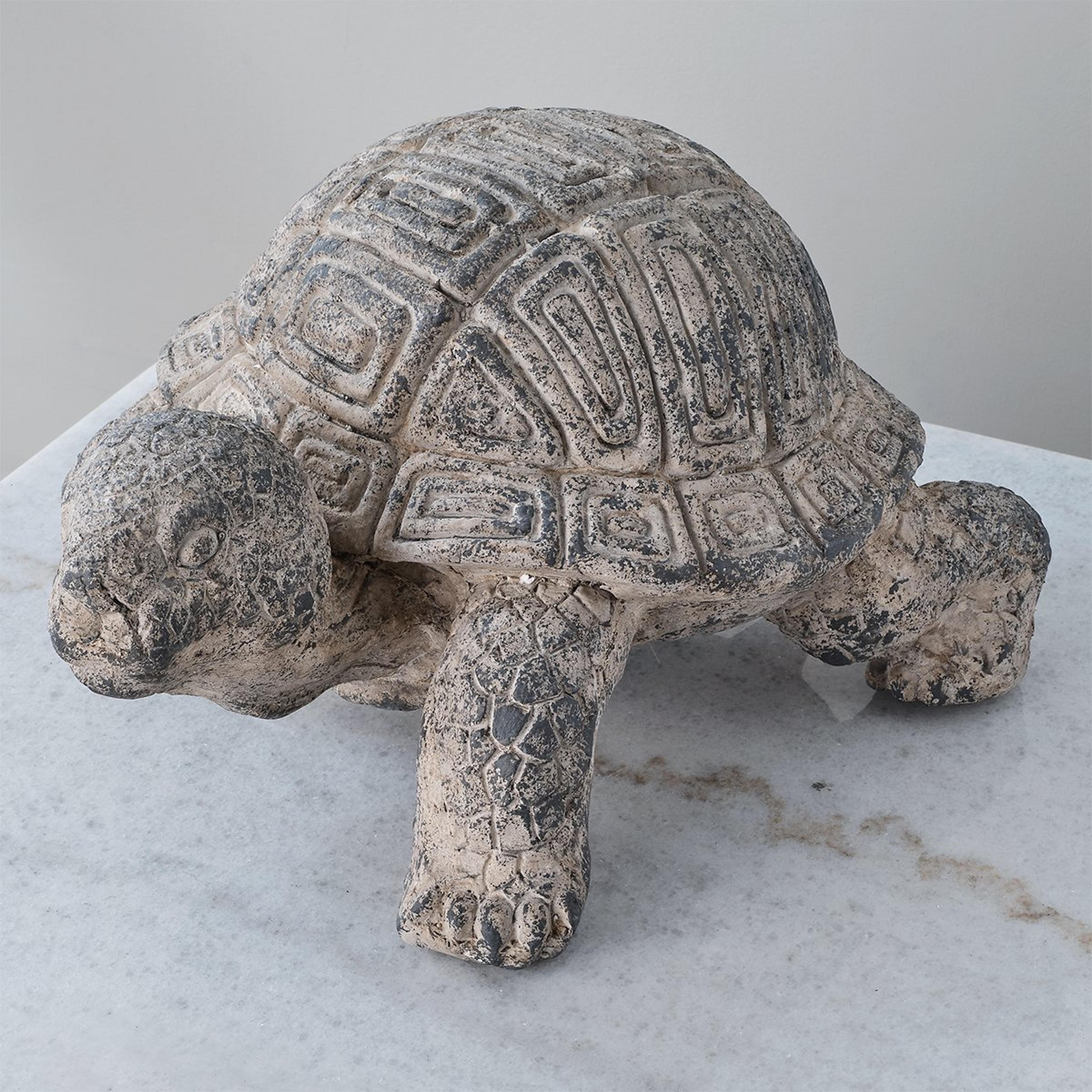 A Terrapin Garden Statue with Grey color