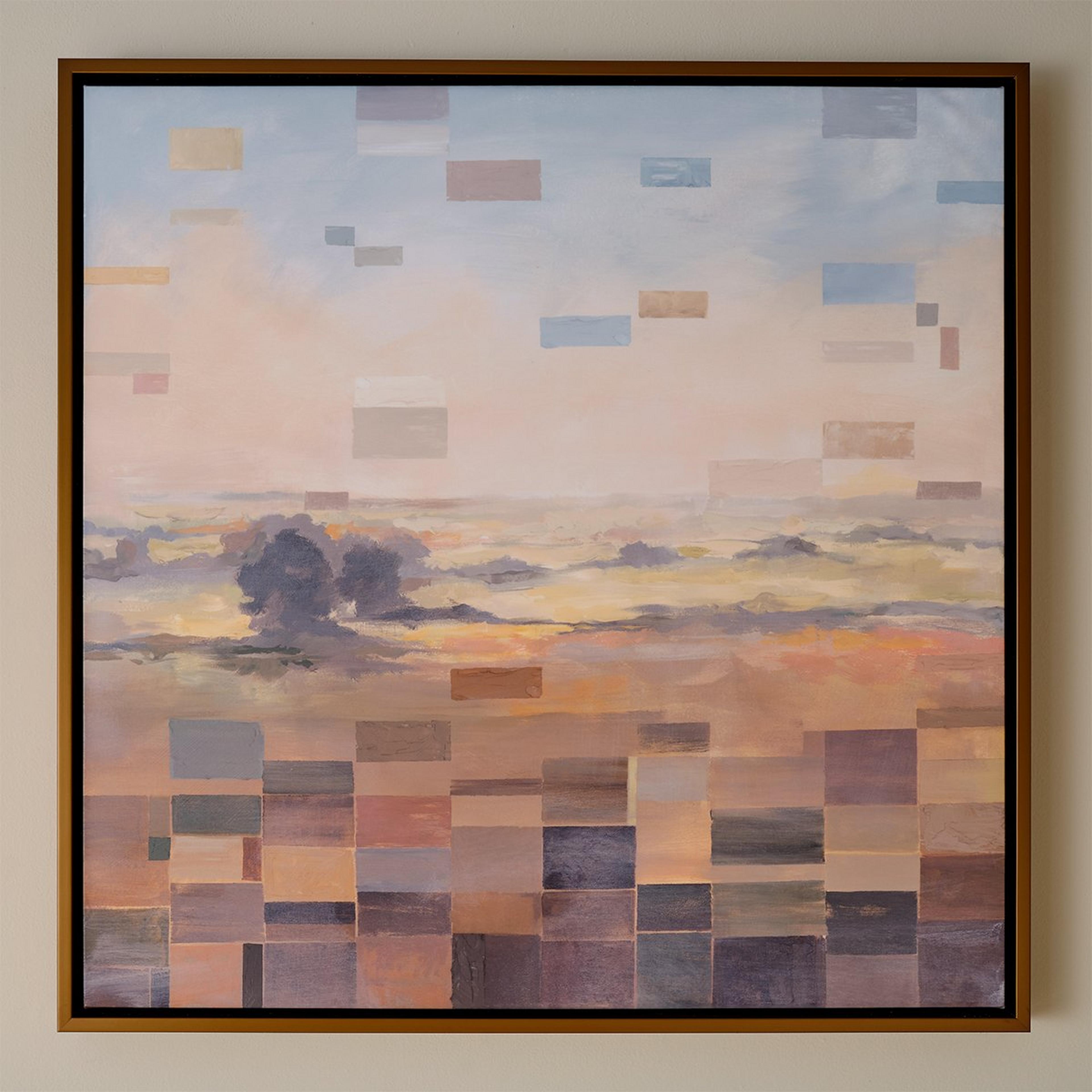 A Pretty Pixels Art Print with Multi color