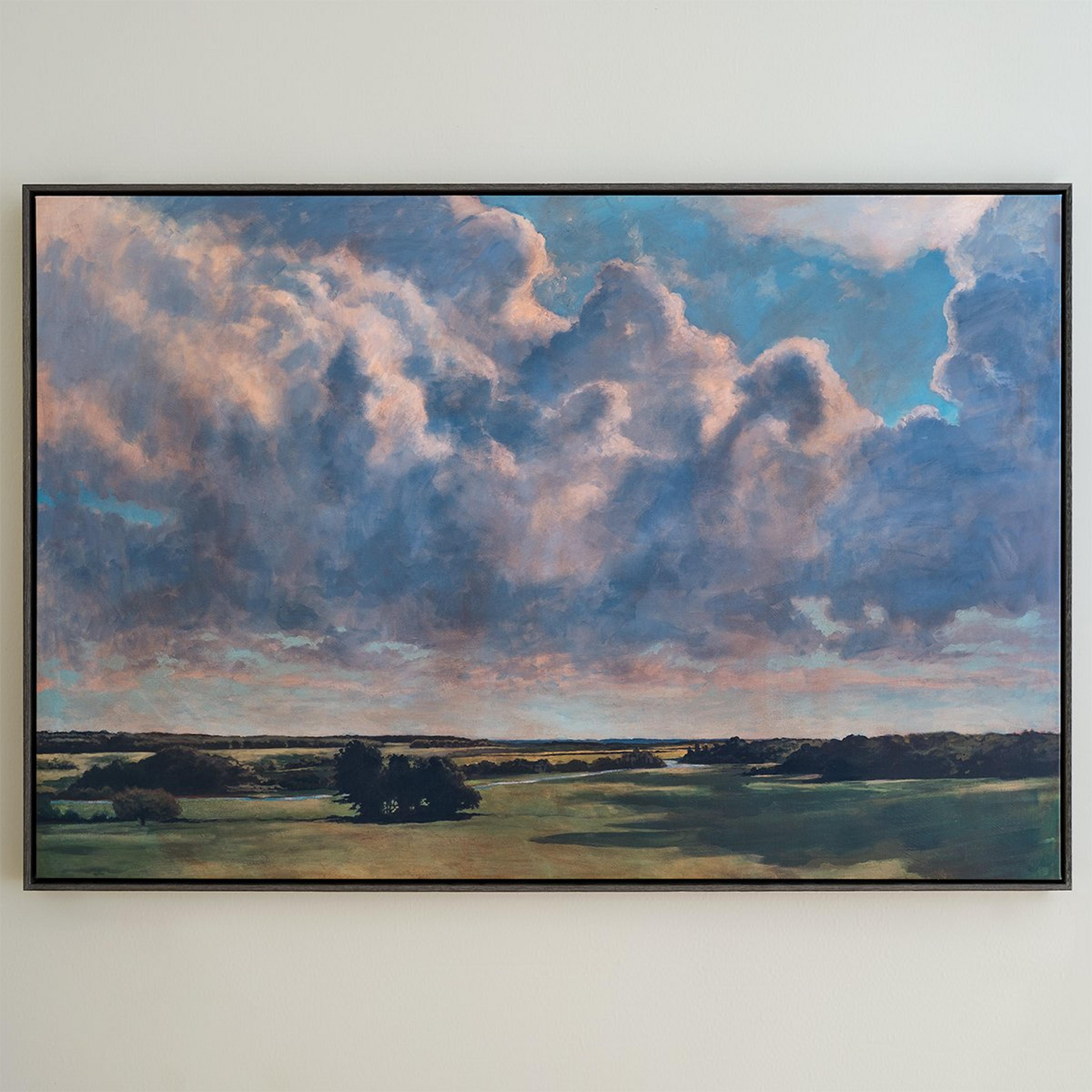 A Halcyon Country Days Print with Multi color