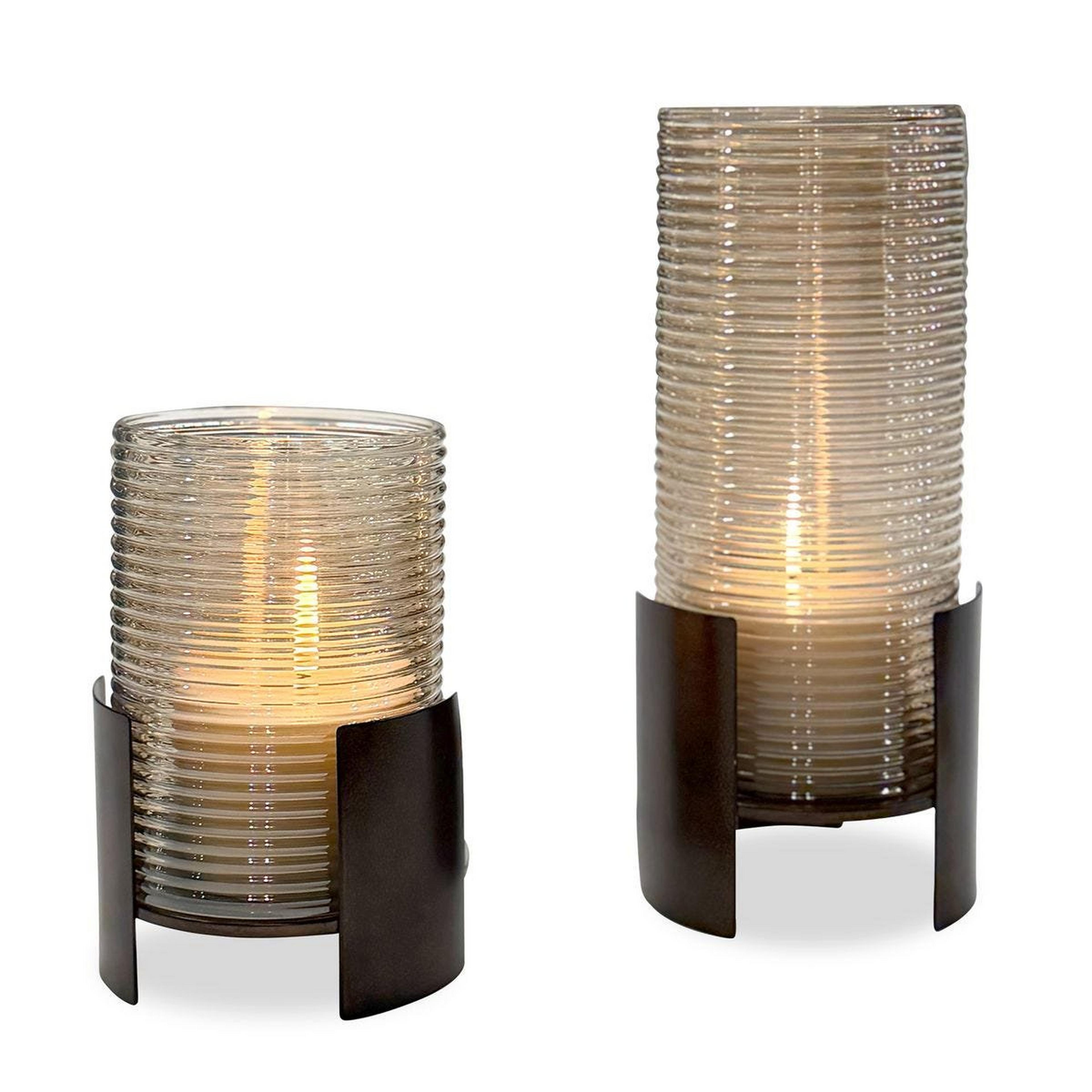 A Boardwalk Candleholders - Set of 2 with undefined color