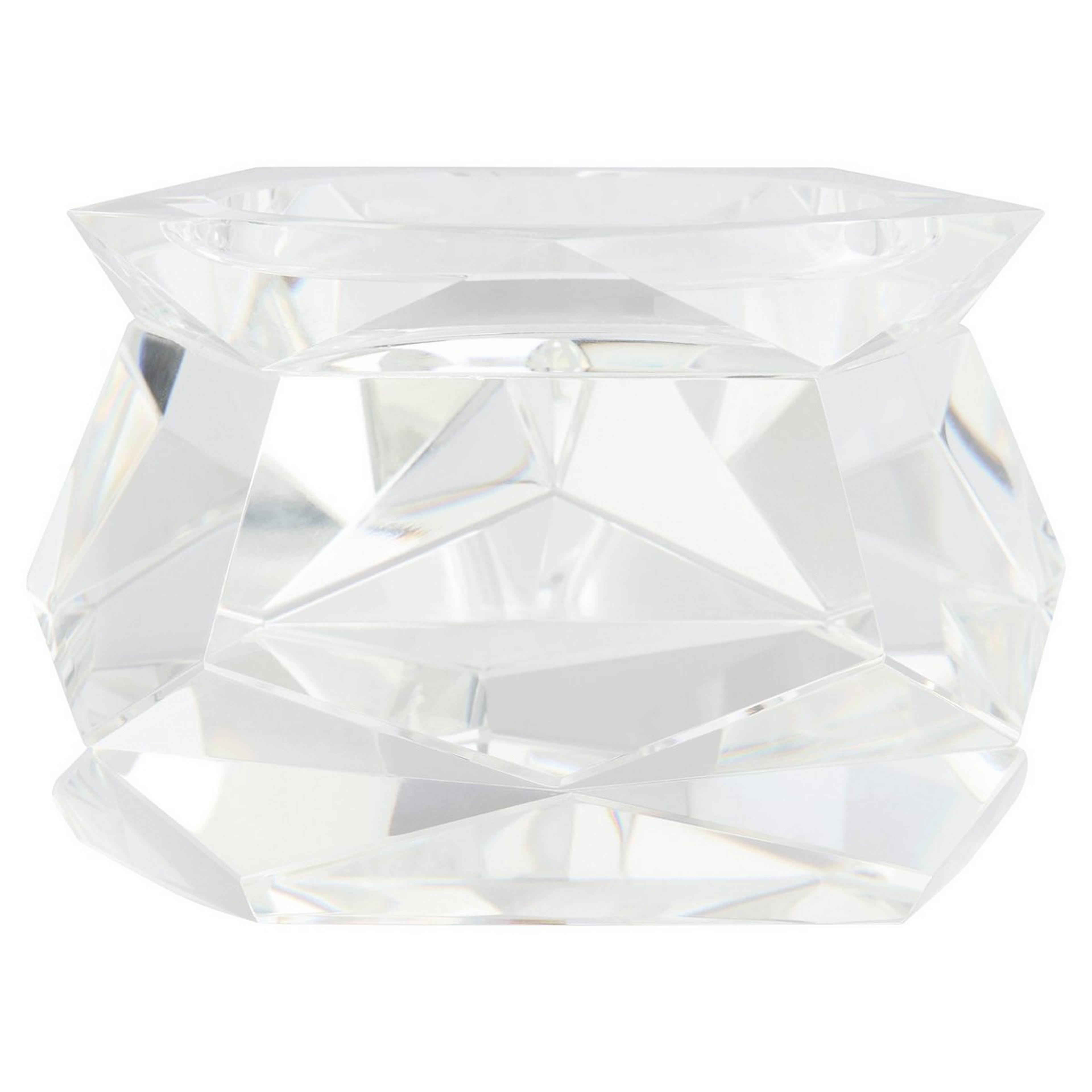A Moxie Pillar Candleholder with Clear color