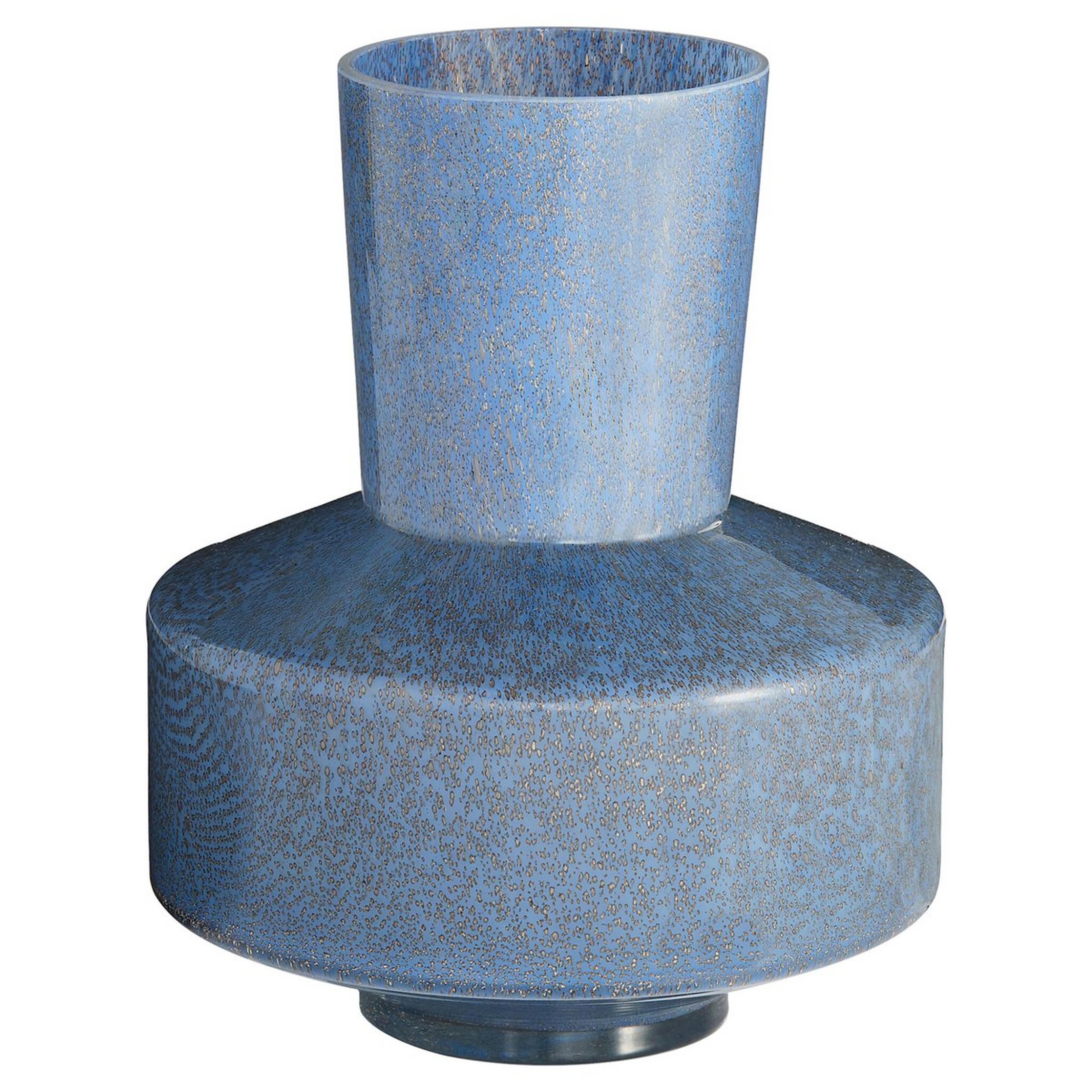 A Salt Lake Vase - Short with Blue color