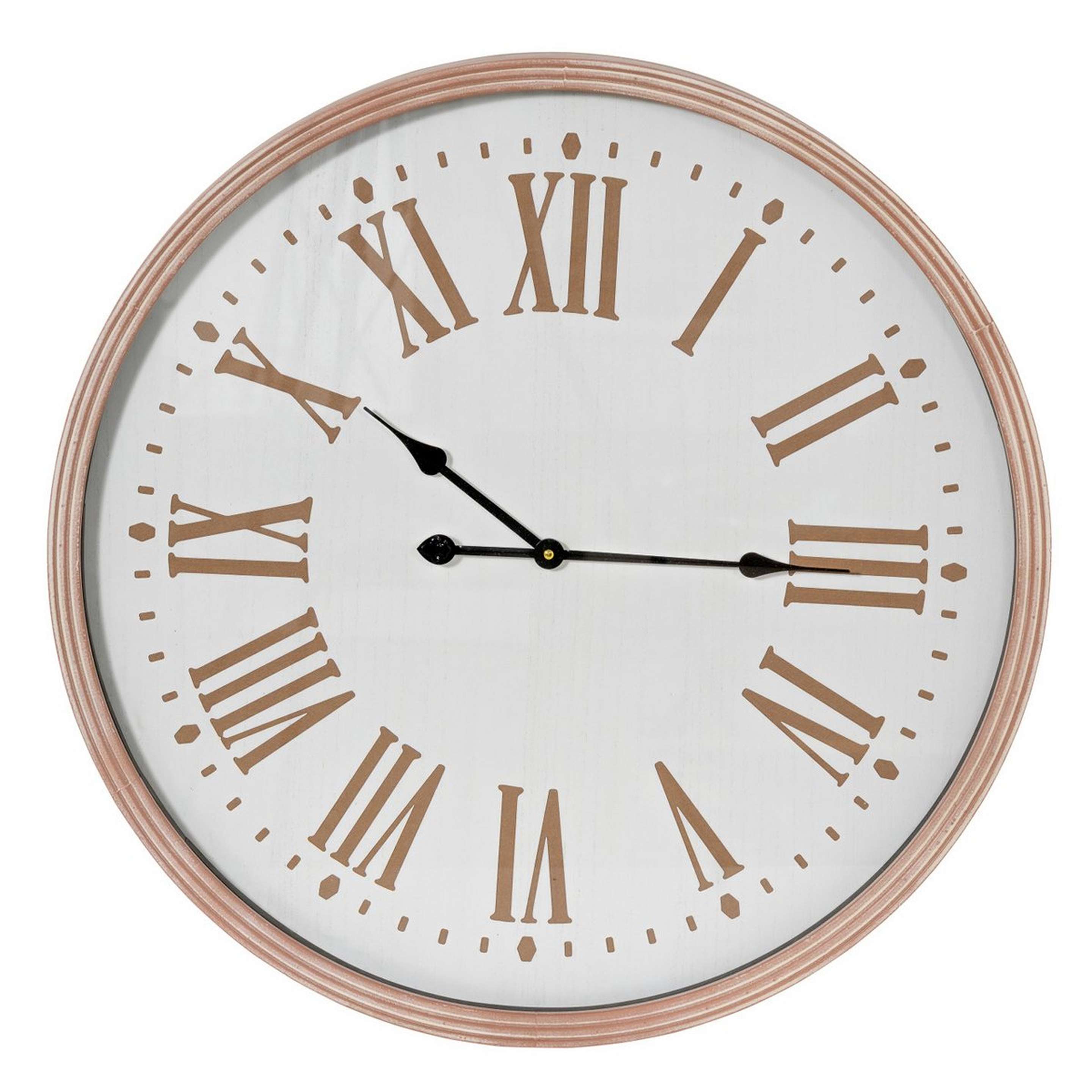 A Calloway Wall Clock with Natural Wood color