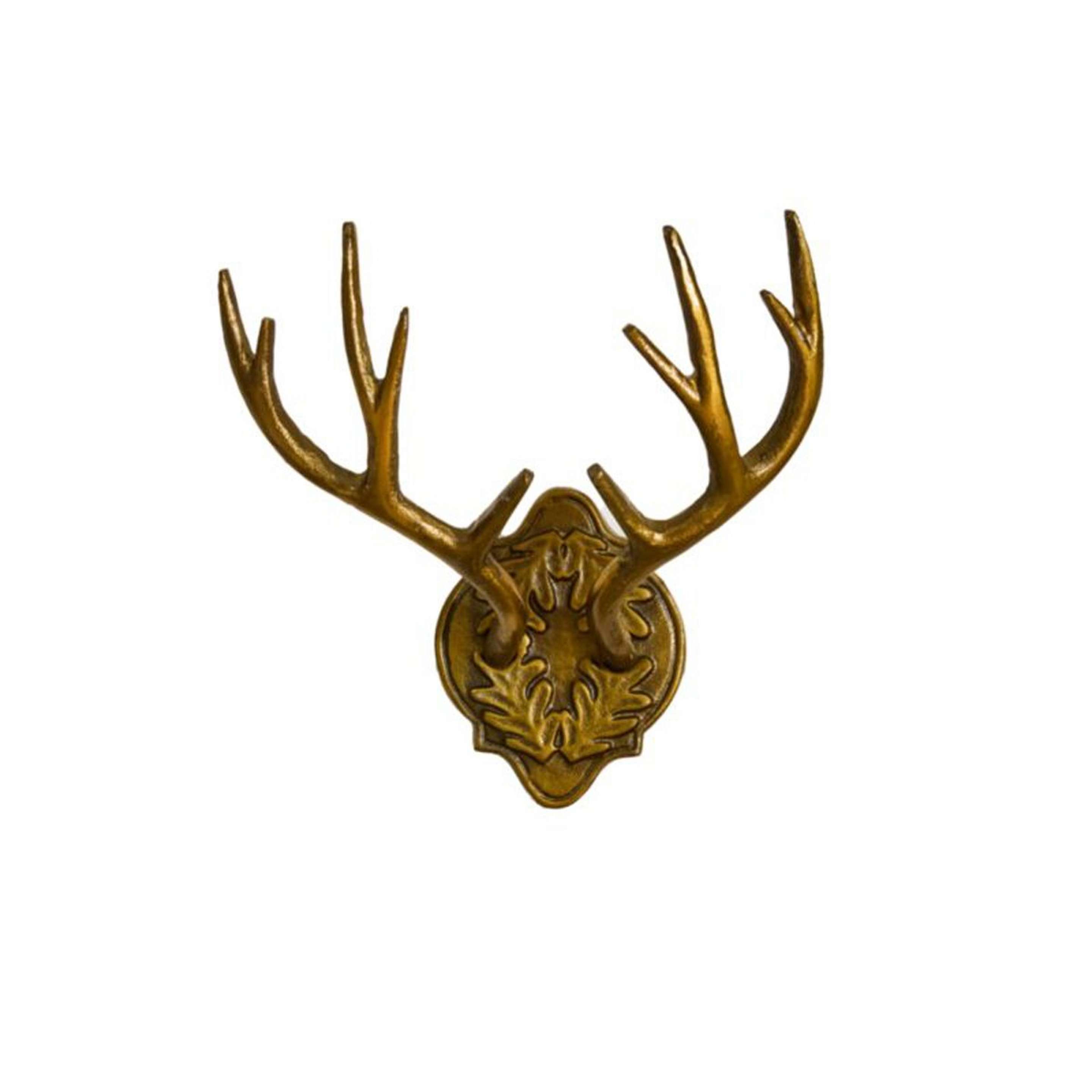 A Antler Wall Art - Small with Antique-Gold color