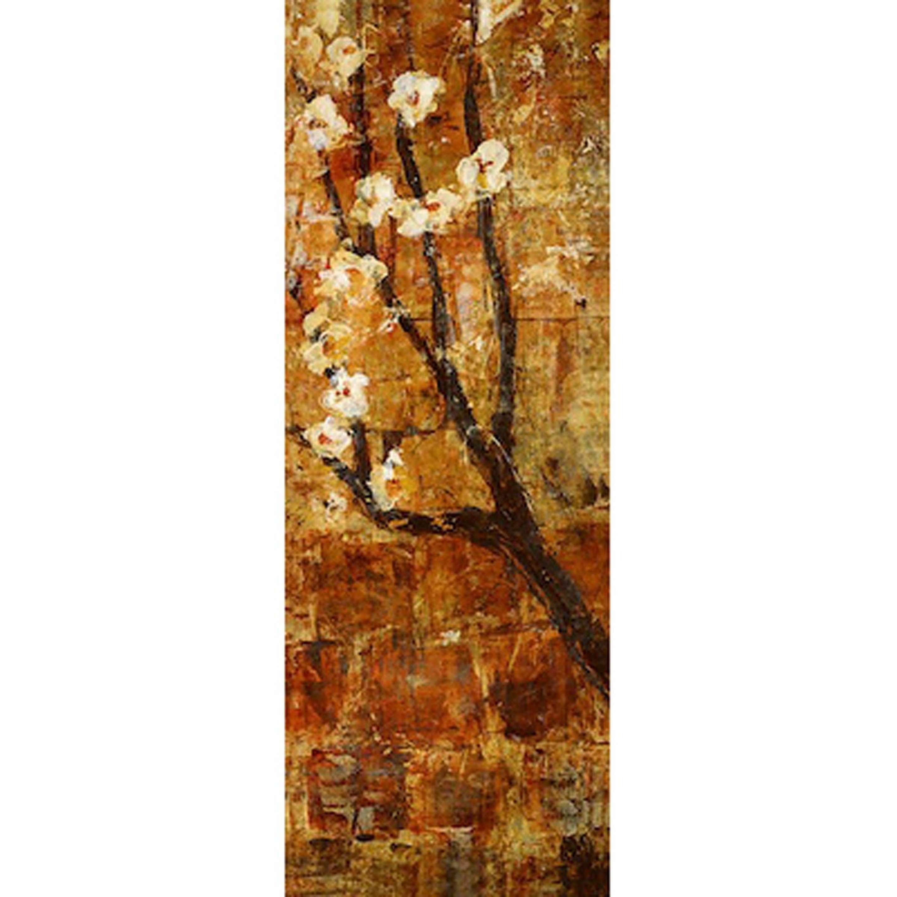 A Rust & Bloom Wall Art with Rust / Orange color