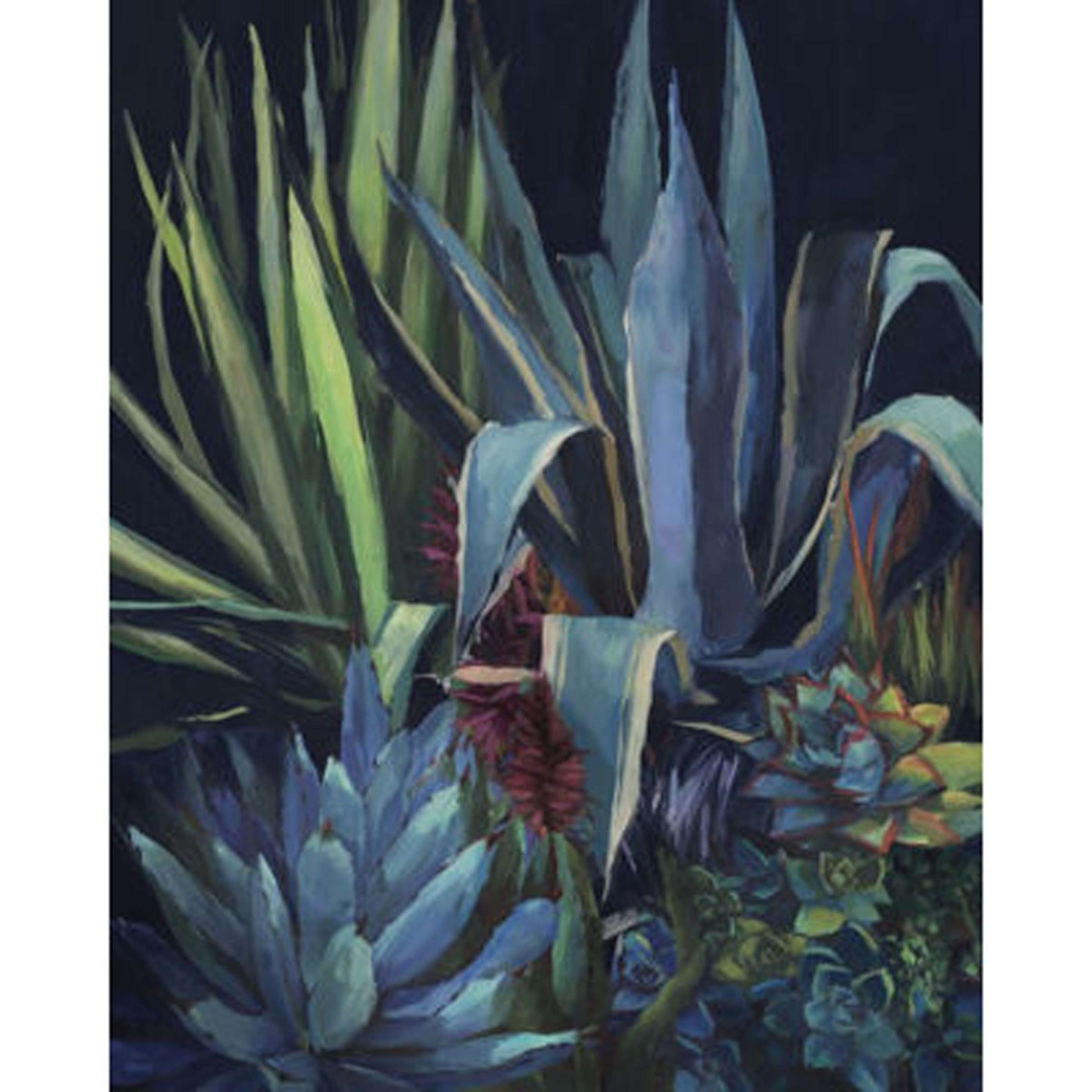 A Nightshade Wall Art with Blue / Green / Black color