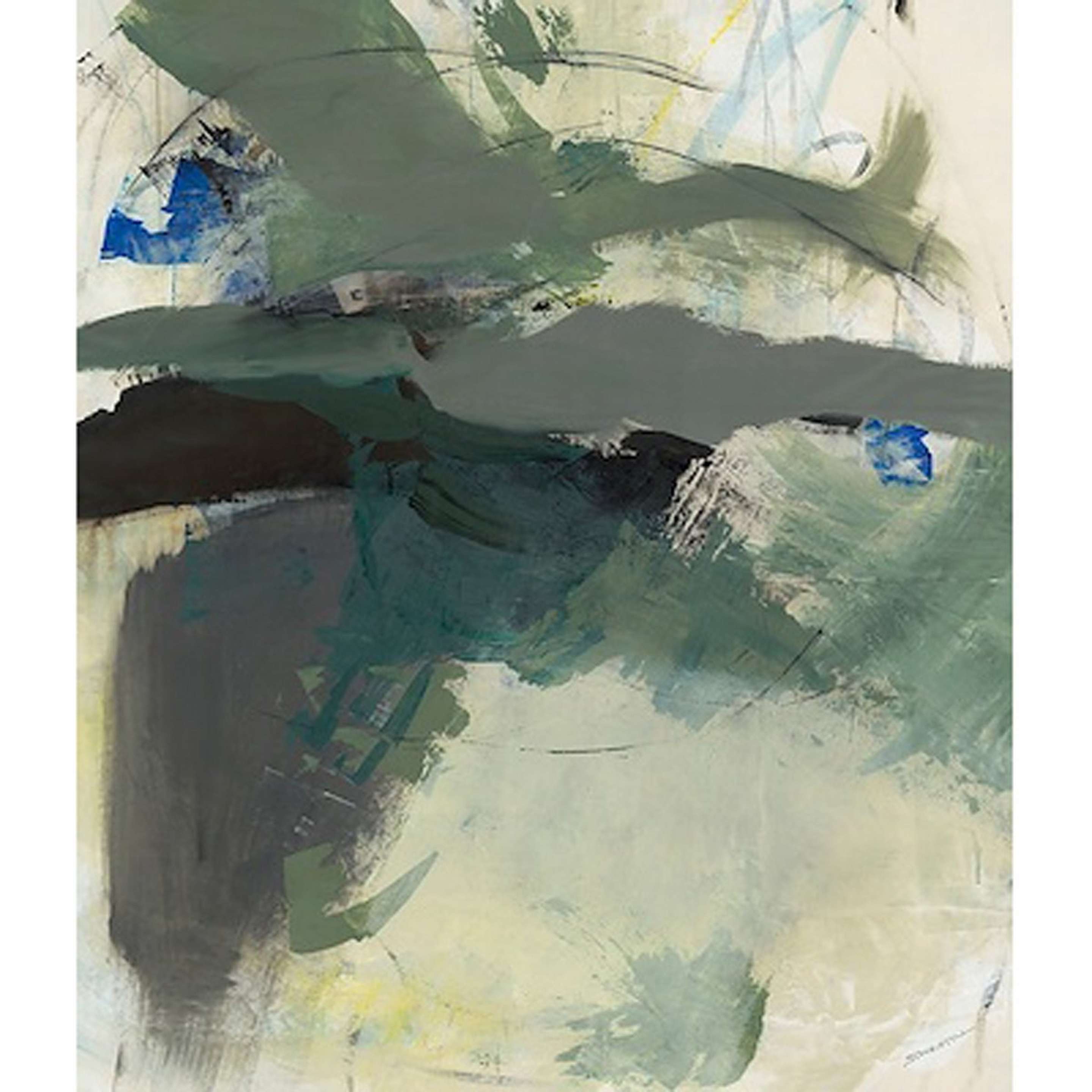 A Azurite Wall Art with Green color