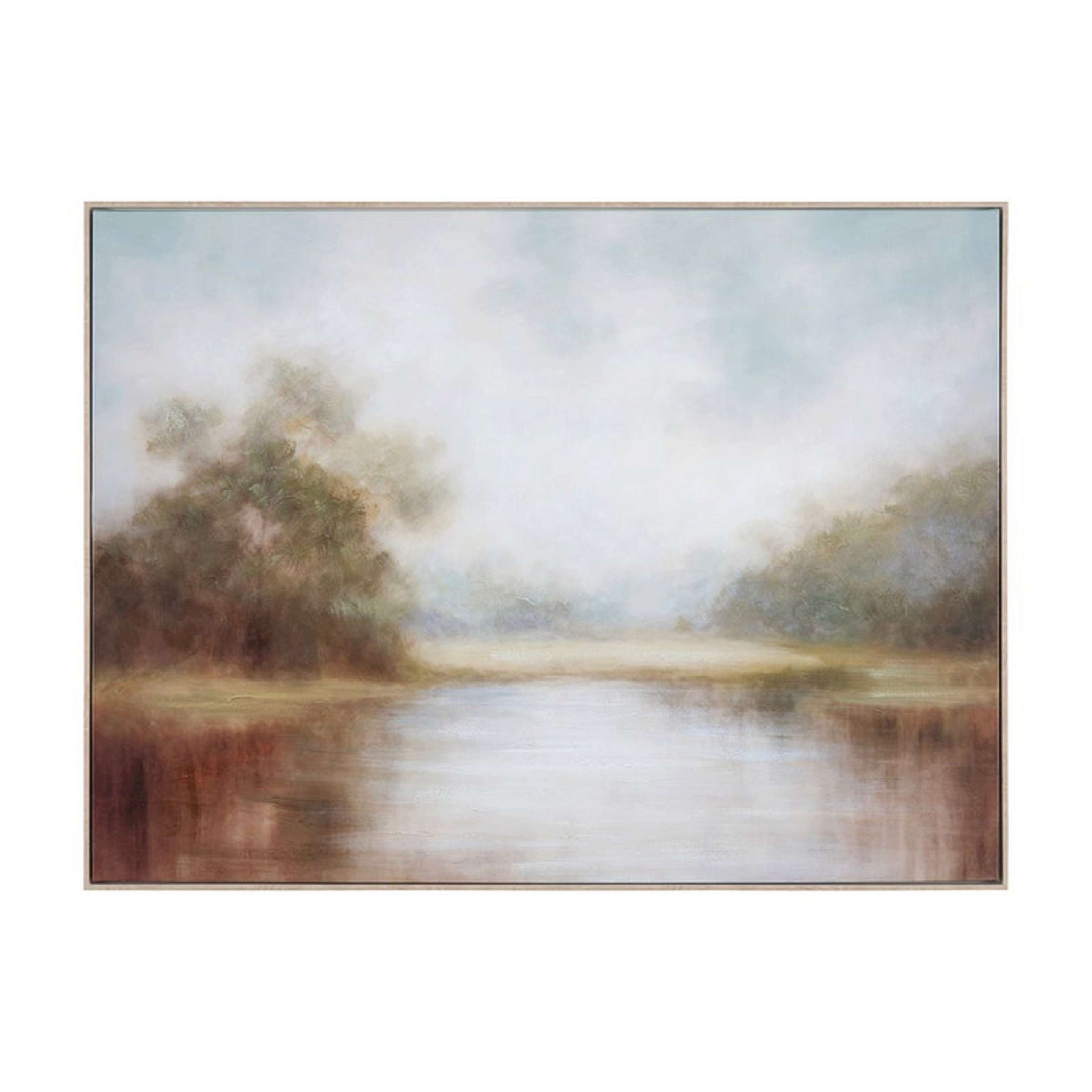 A Riverbed Grove Wall Art with Multicolor color