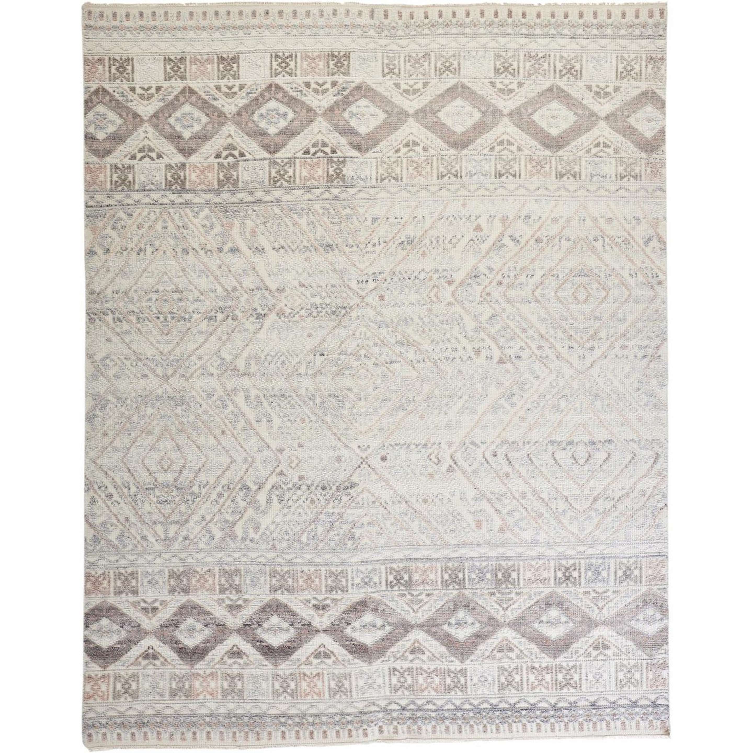 A Rippon Lodge Hand-Knotted Rug with Ivory / Blush / Gray / Neutrals color