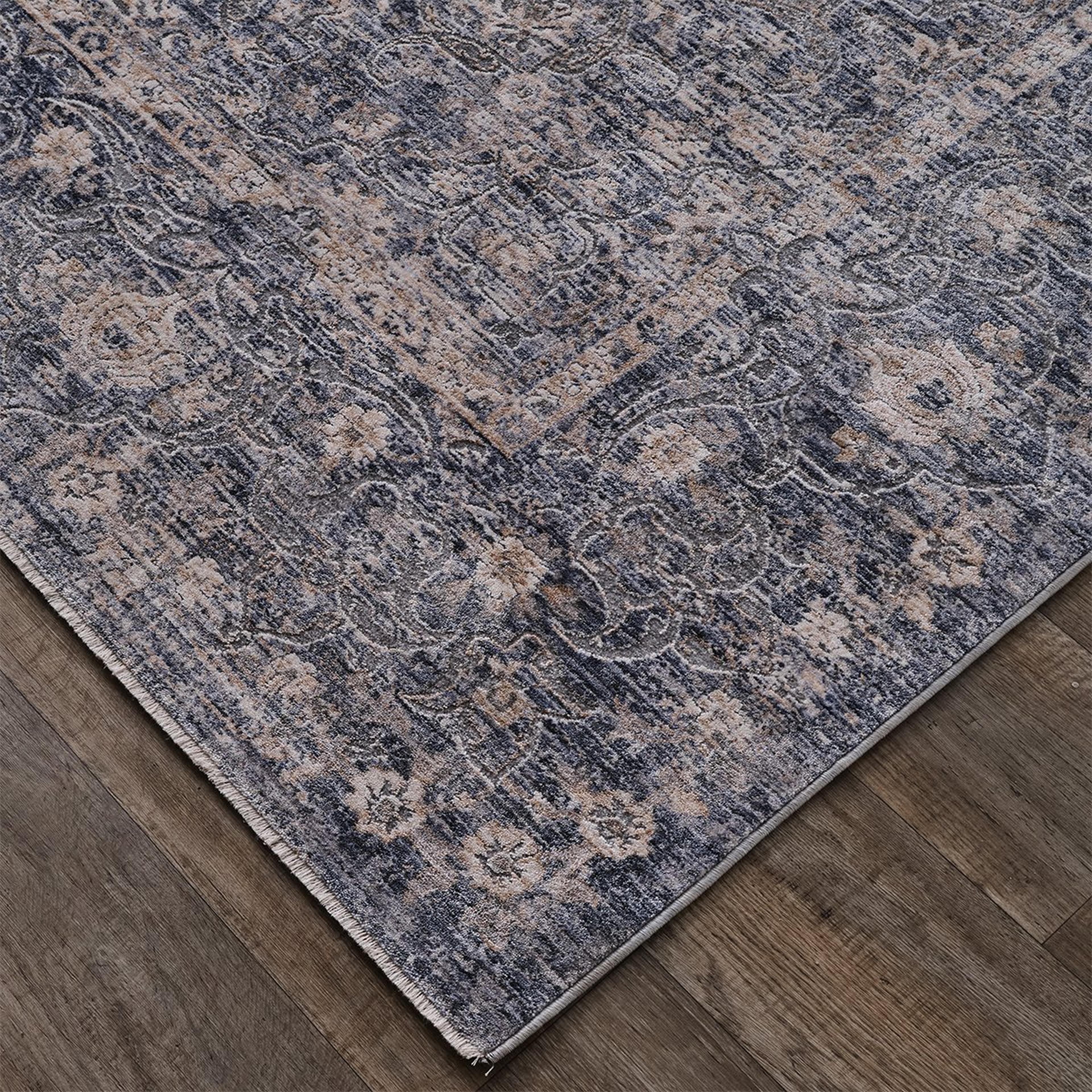 A Kosa Rug with Blue / Gold color