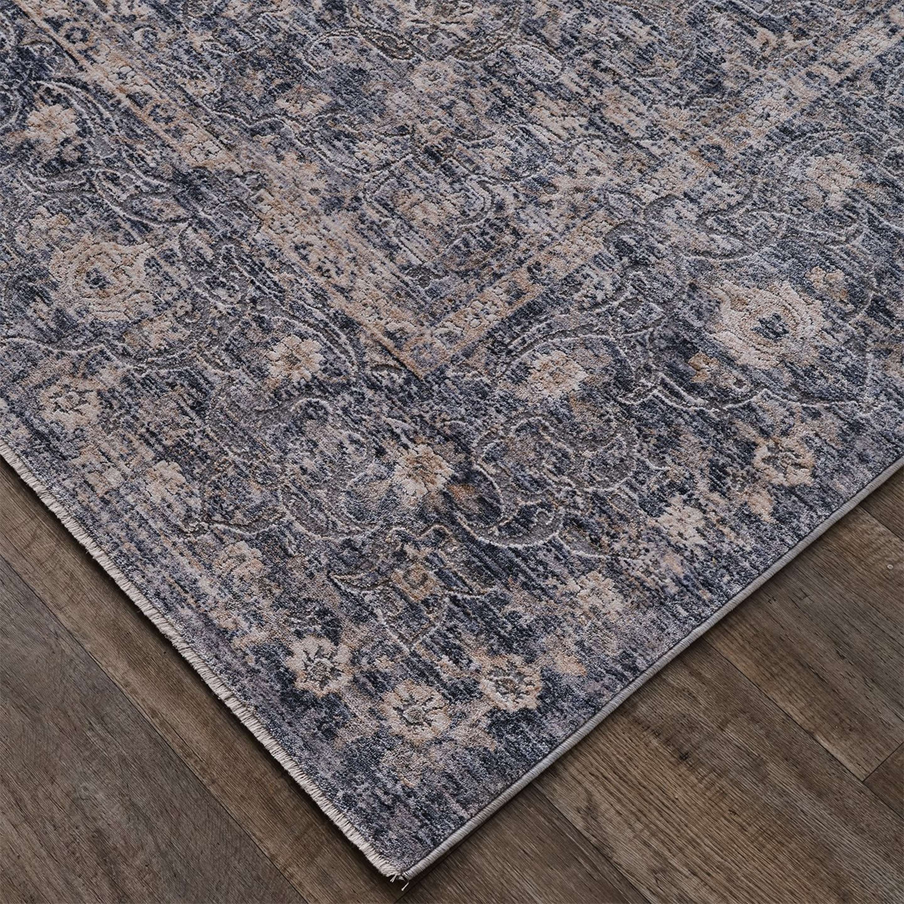 A Kosa Rug with Blue / Gold color