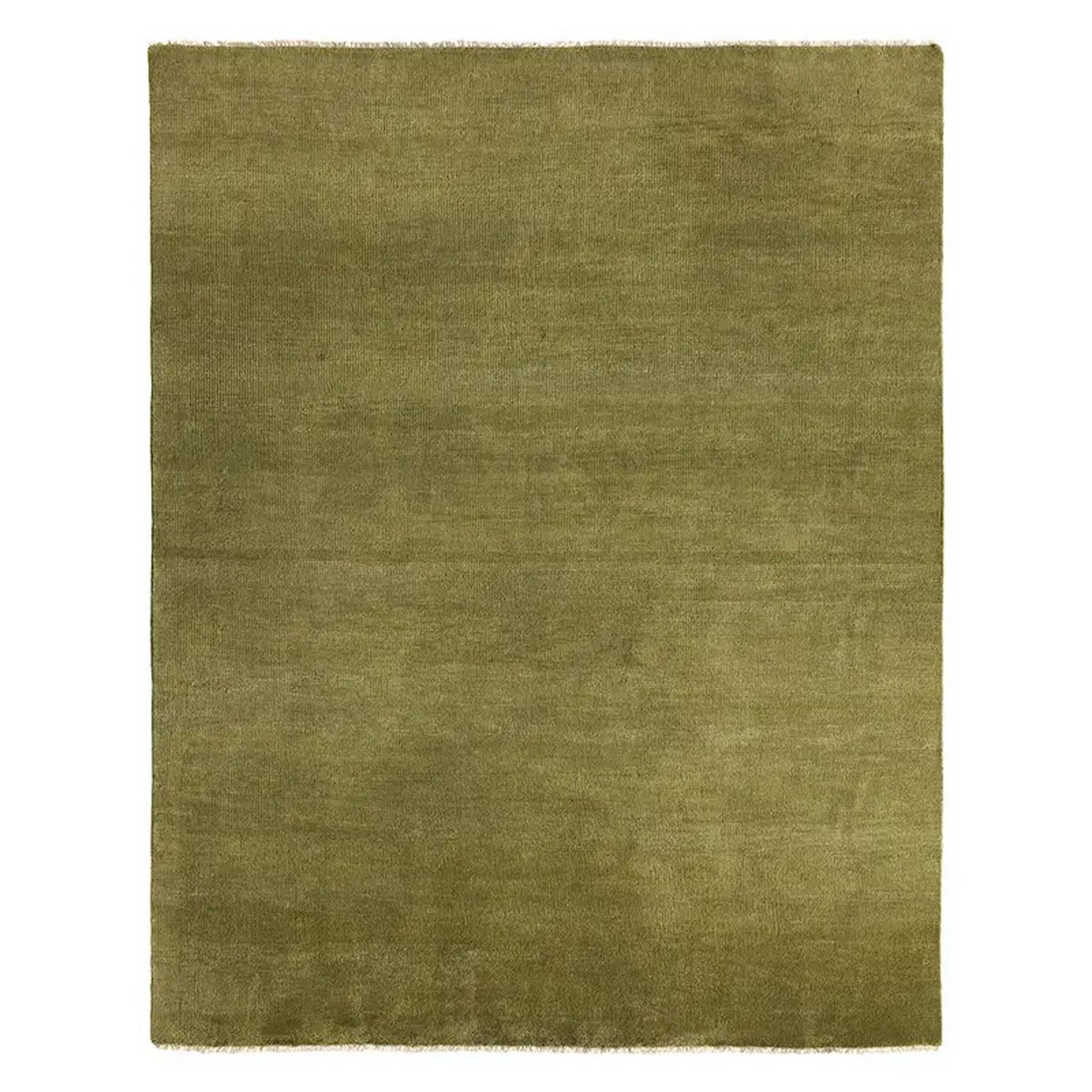 A Fiona Hand-Knotted Rug with Olive Green color