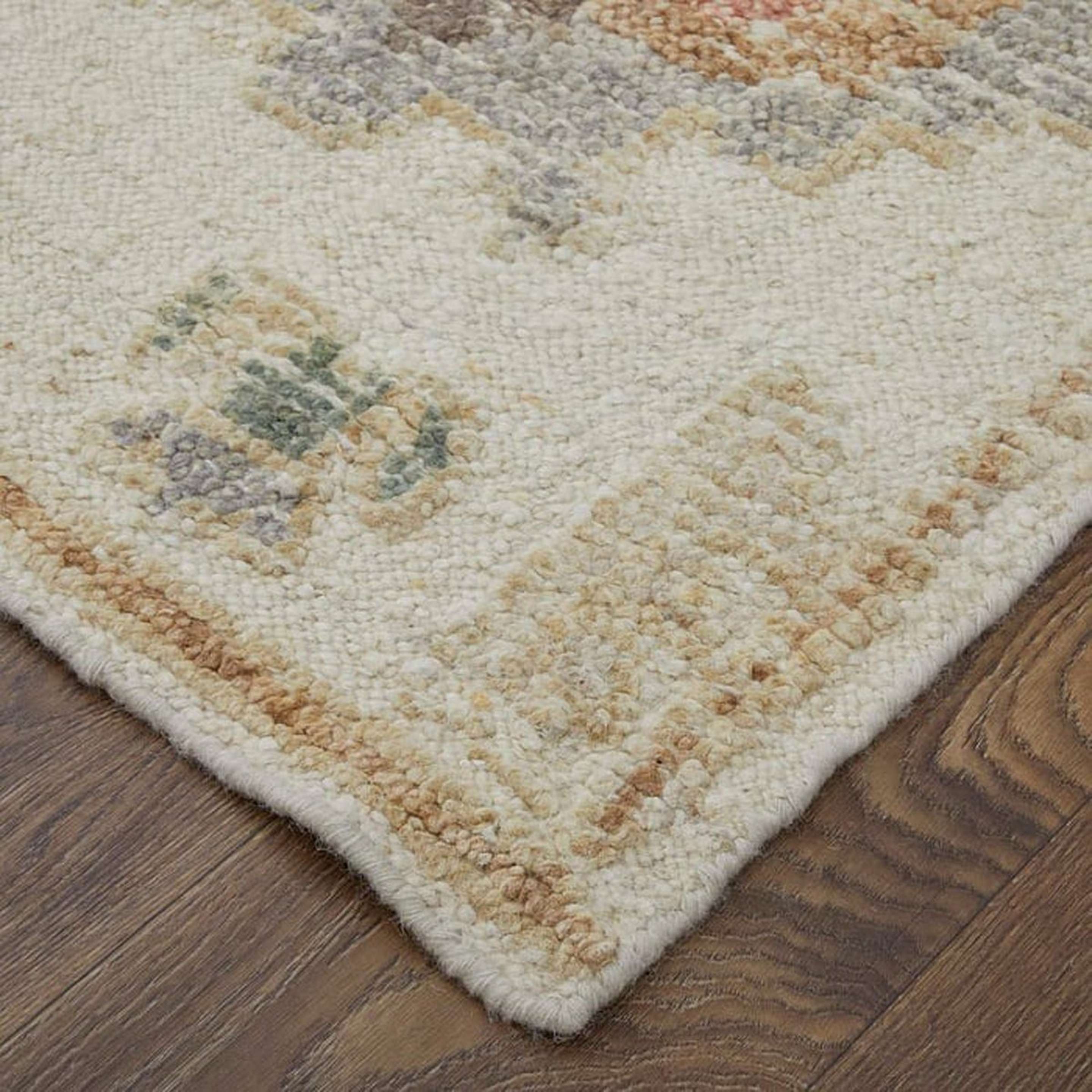 A Bracken Hand-Knotted Rug with Beige color