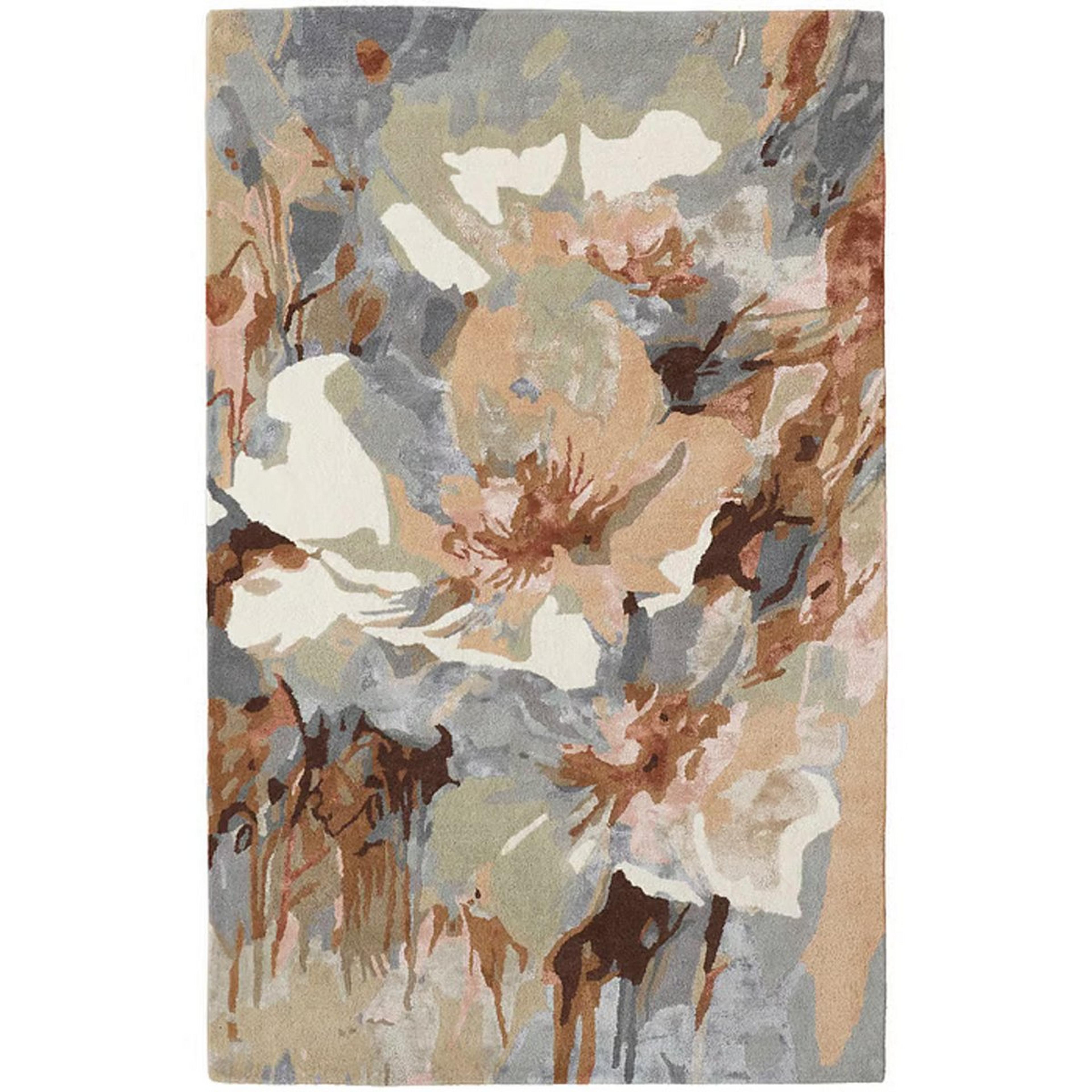 A Acuarela Hand-Tufted Rug with Brown / Beige / Gray color