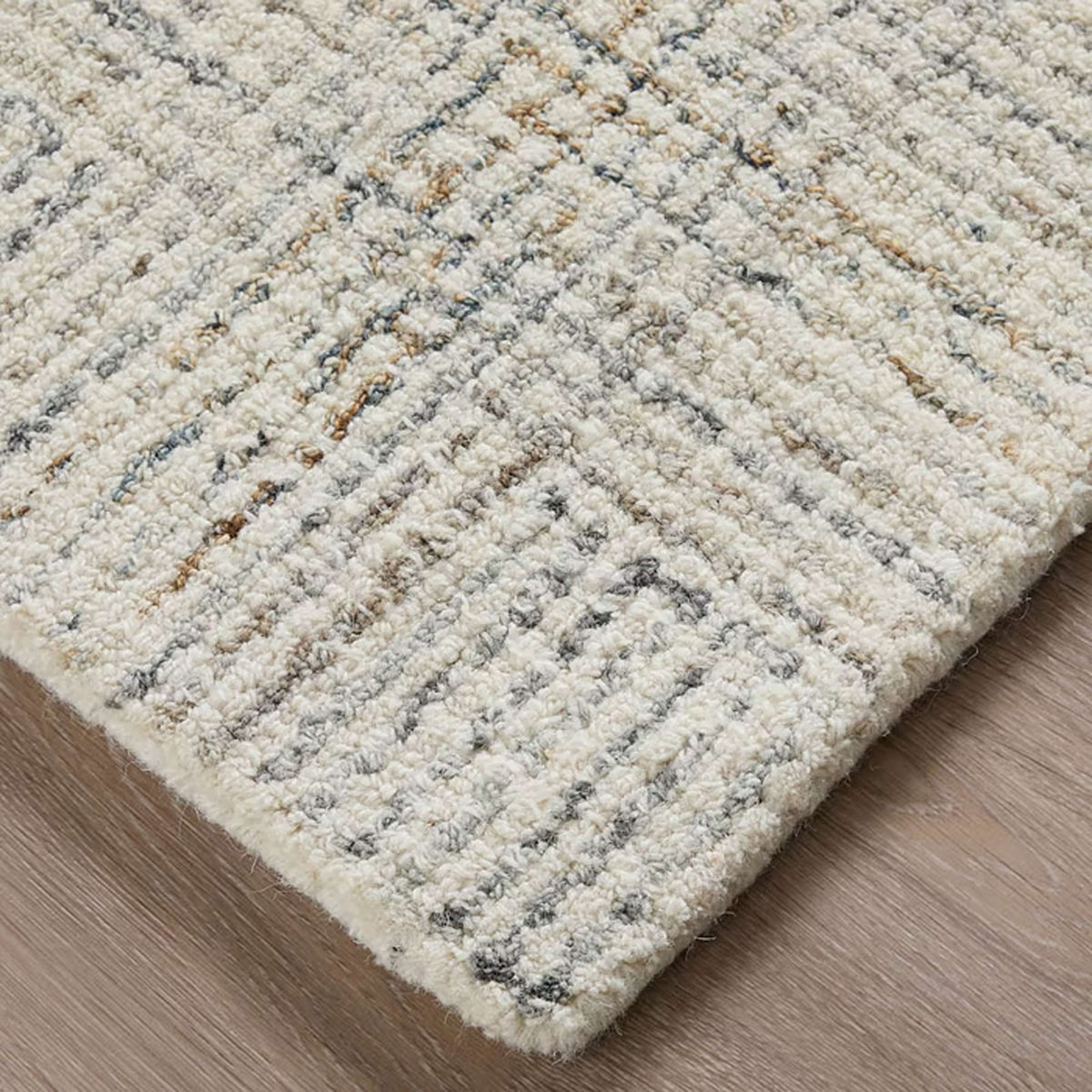 A Seurat Hand-Tufted Rug with Gray / Beige color
