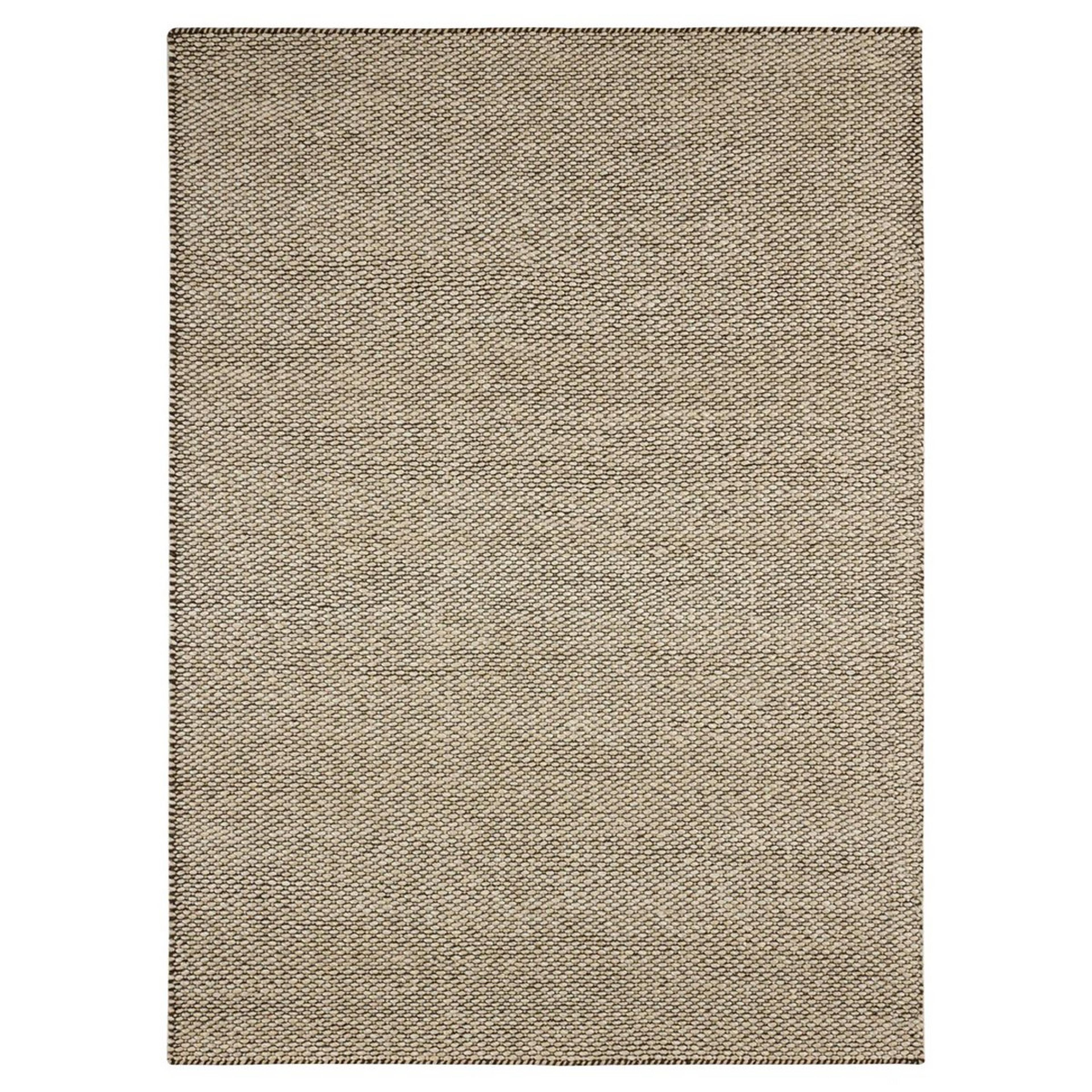 A Sheridan Handwoven Rug with Brown / Ivory color