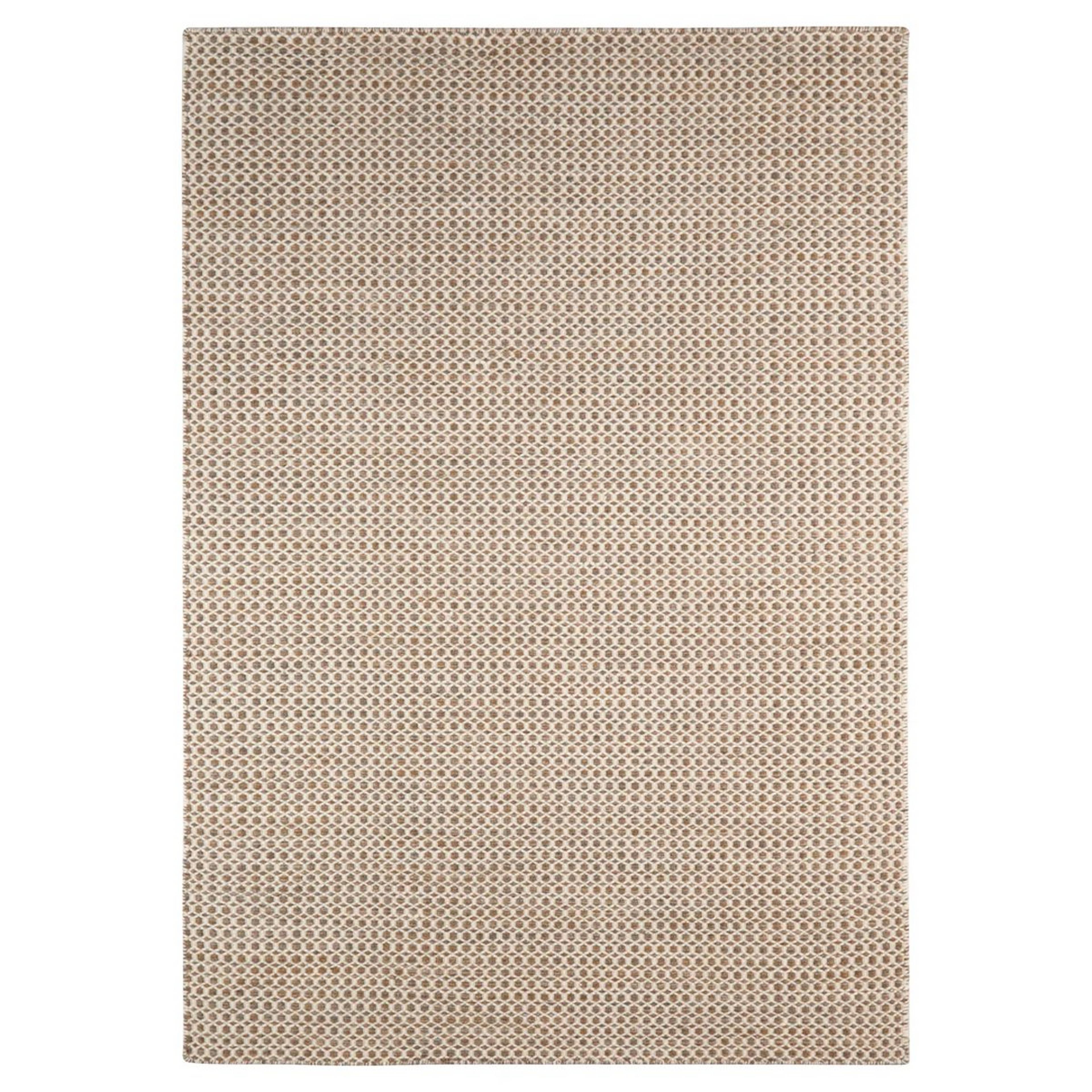A Corvus Handwoven Rug with Brown / Ivory color