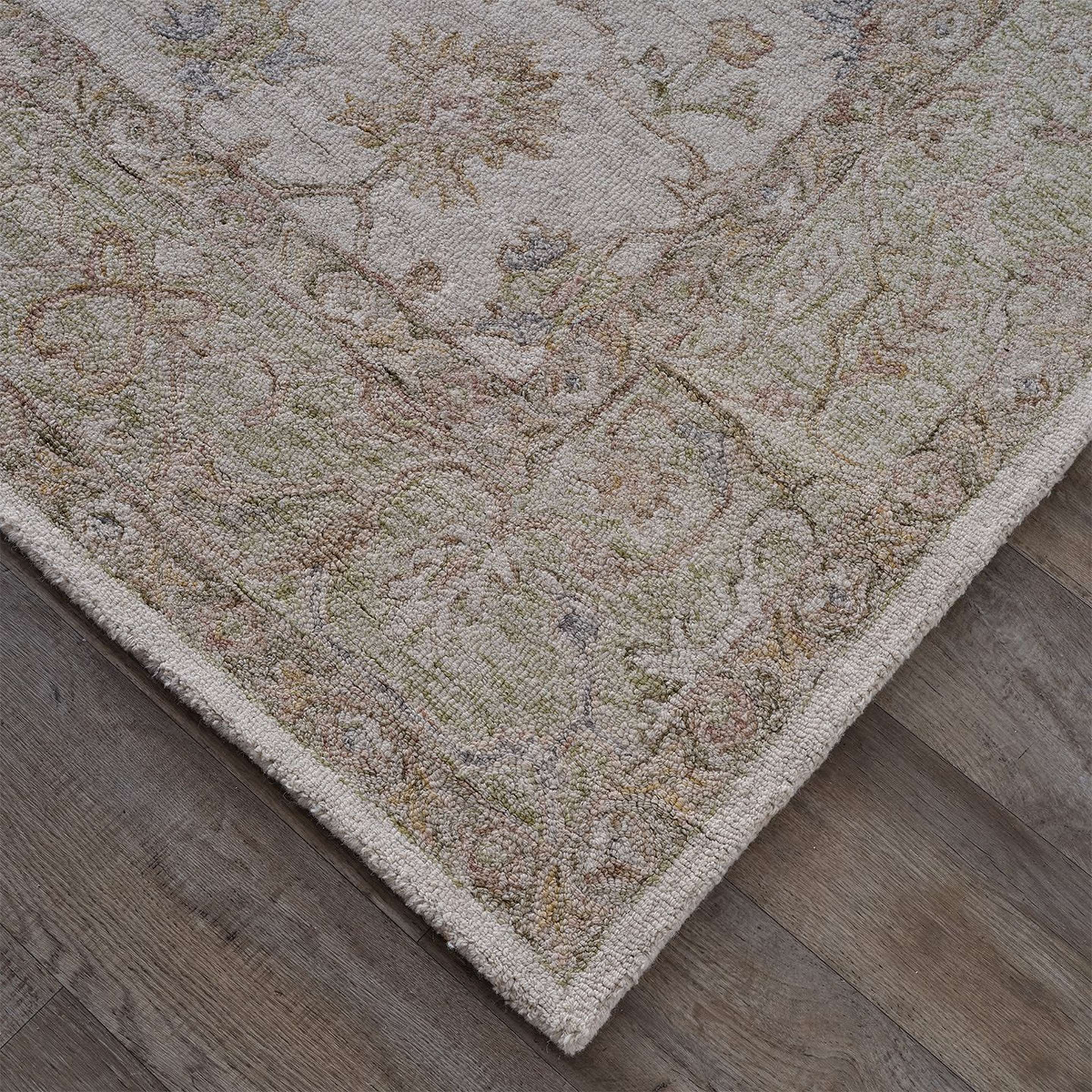 A Gesture Hand-Tufted Rug with Gray color