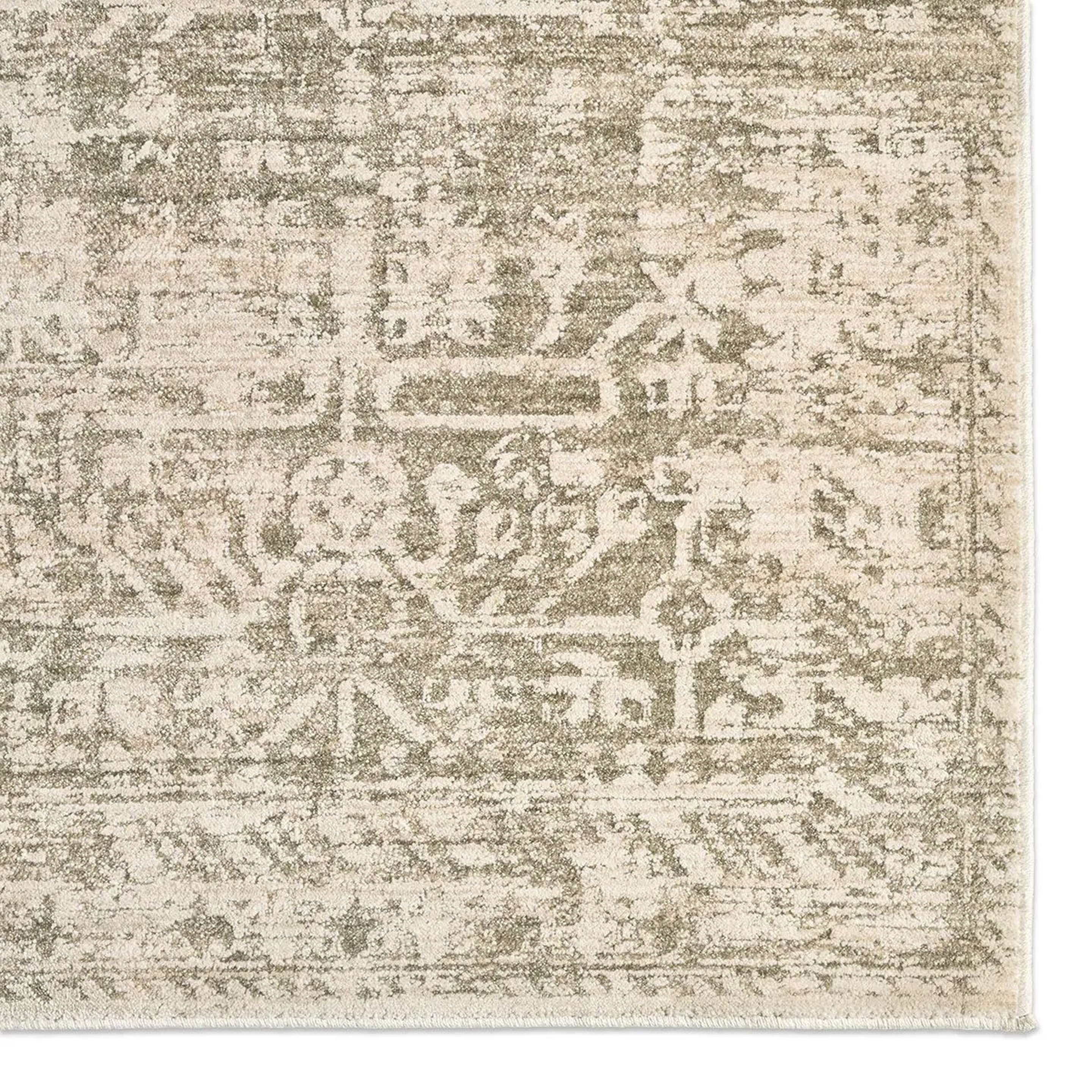 A Fumiko Rug with Sage / Greige color