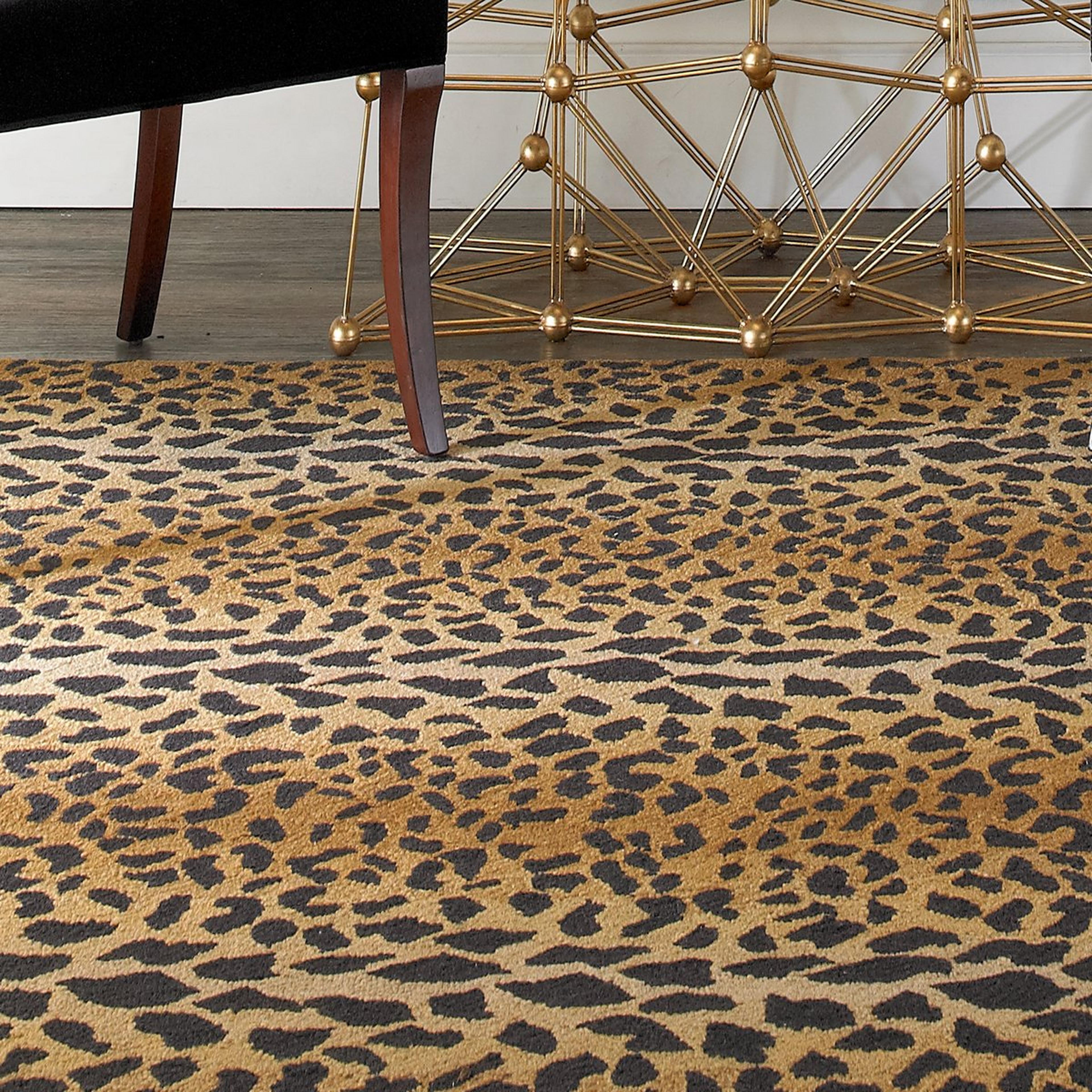 Wool Leopard Rug