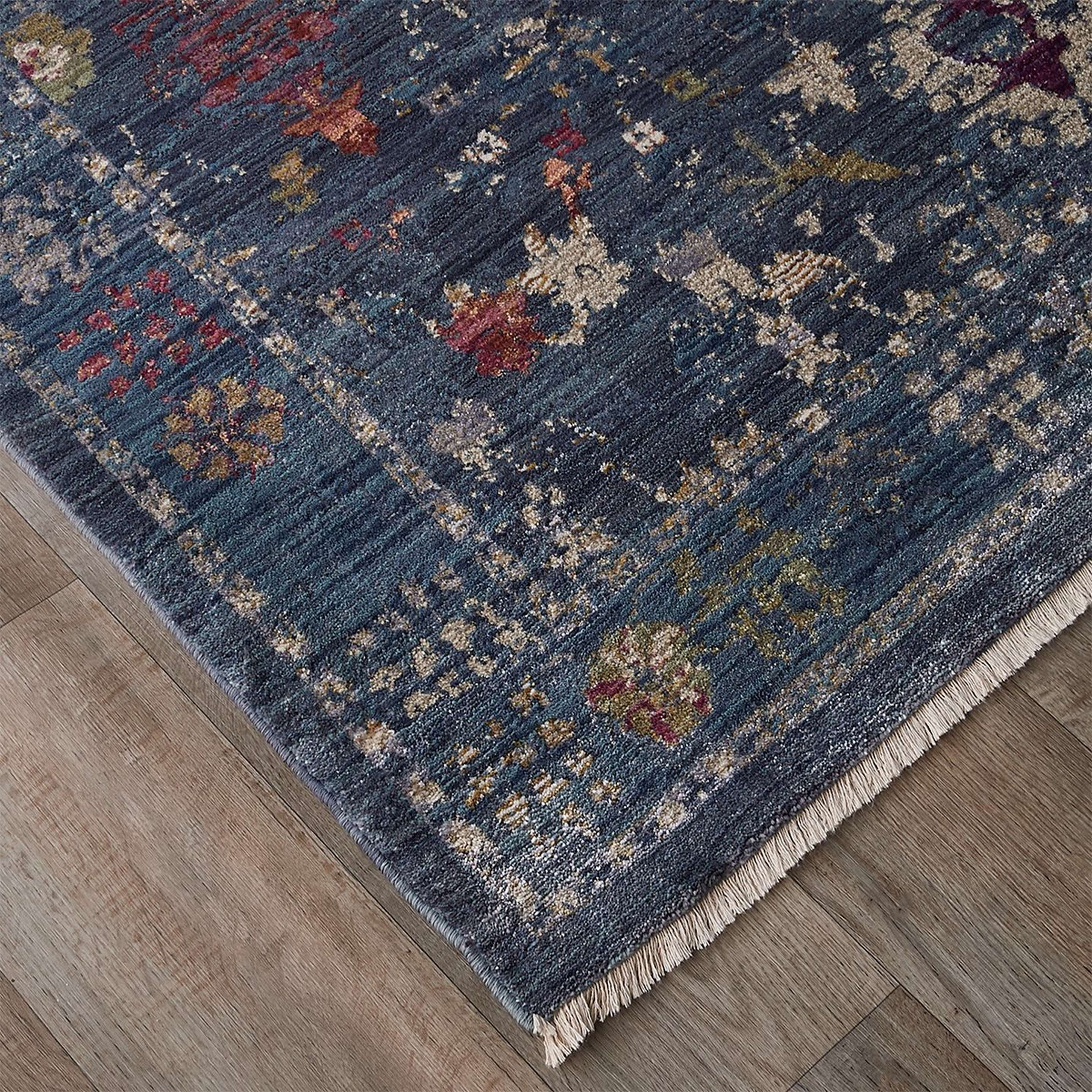 Corner of Blue Acacia Rug