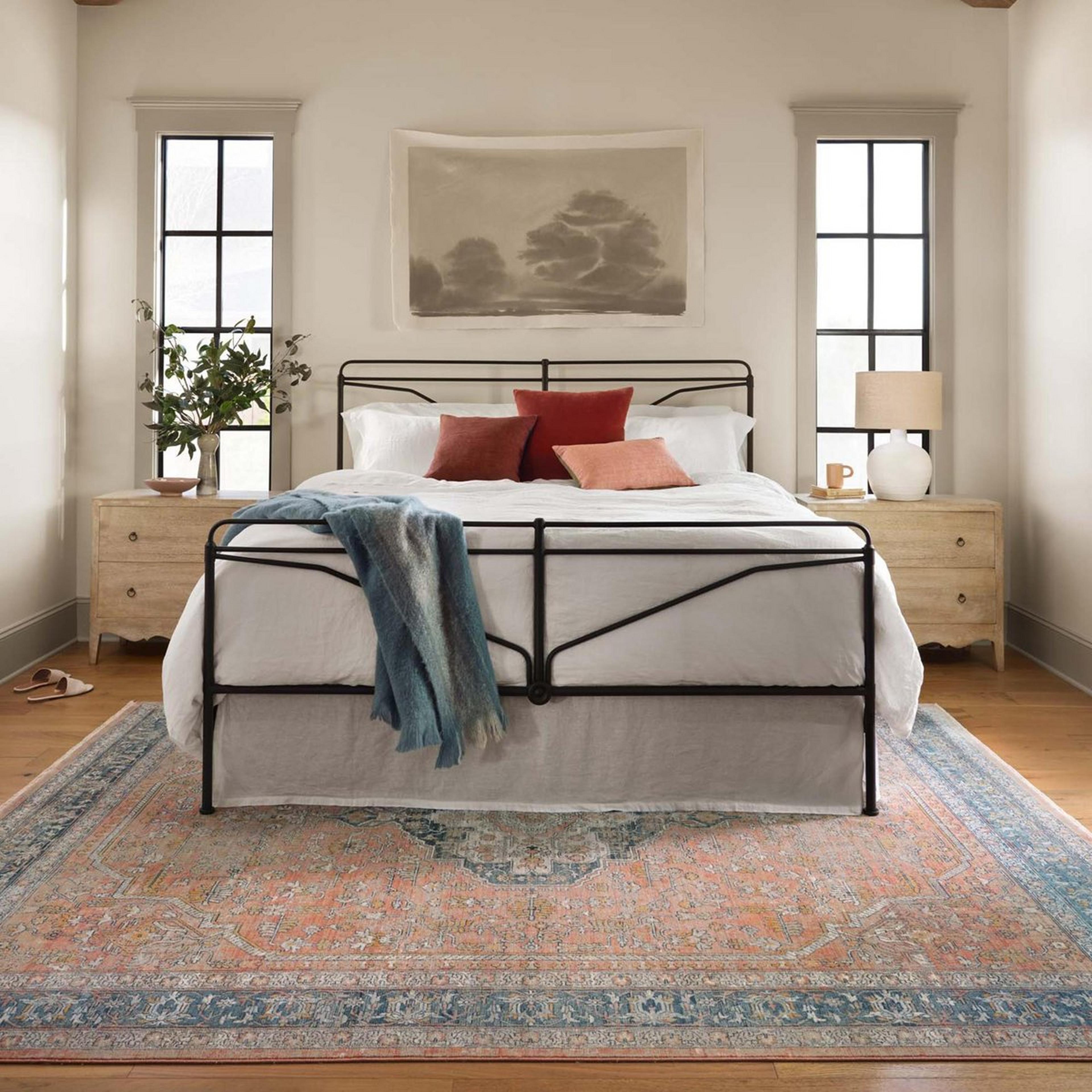 A Magnolia Home Elise Rug - Florence with Coral / Blue color