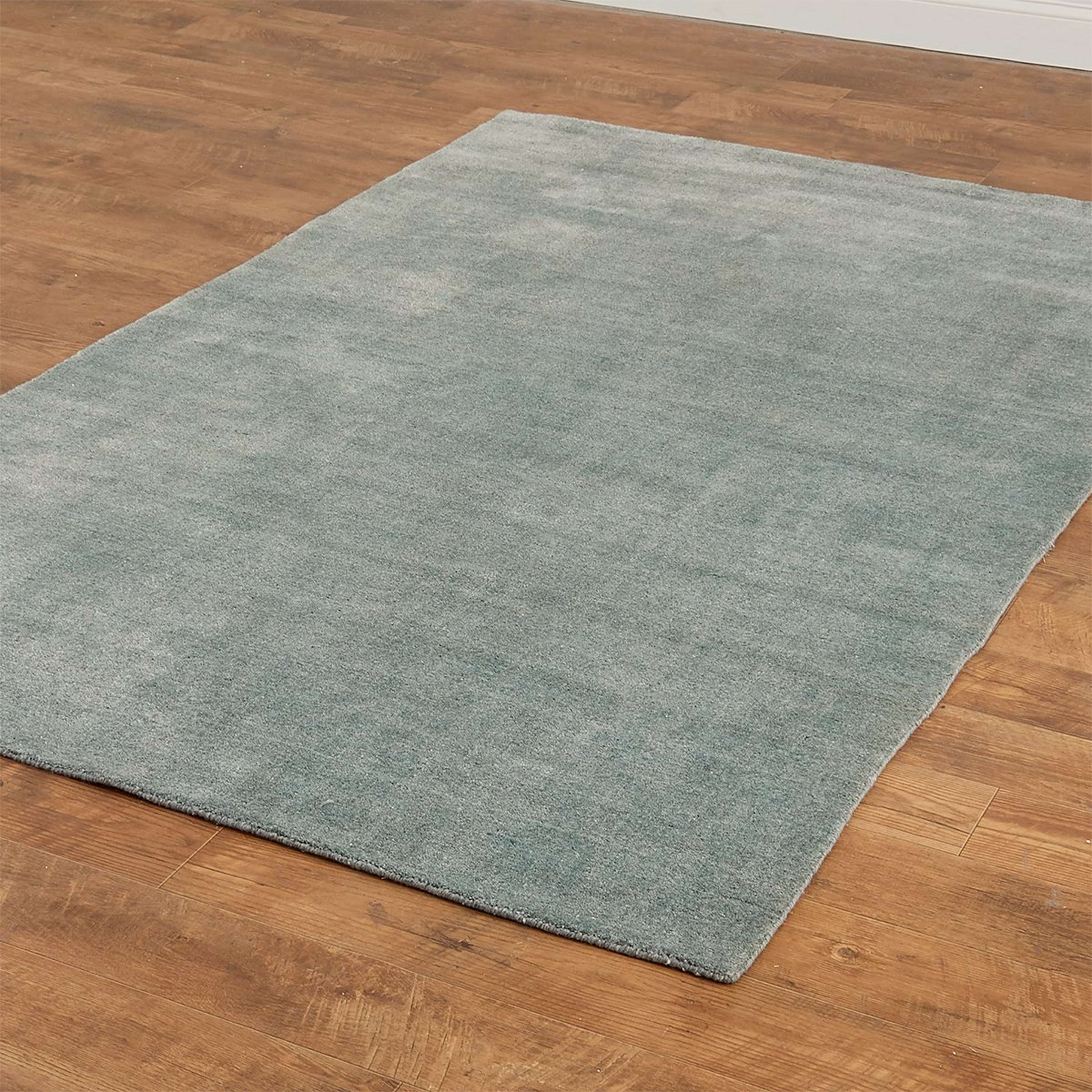 A Loxley Handwoven Rug with Light Steel Blue color