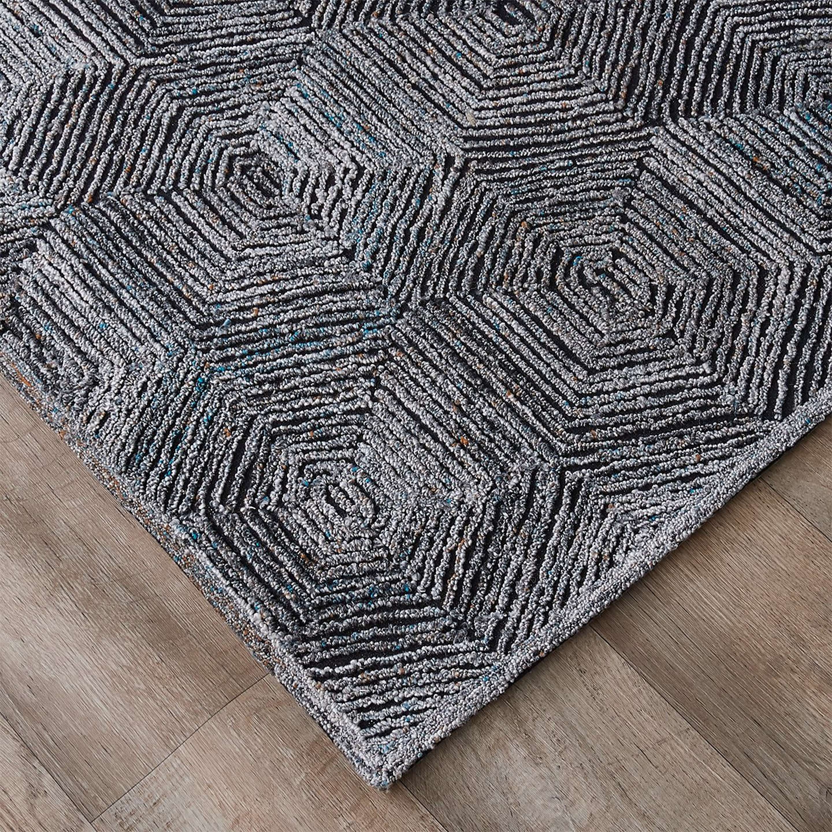 Corner of Gray Ricci Rug