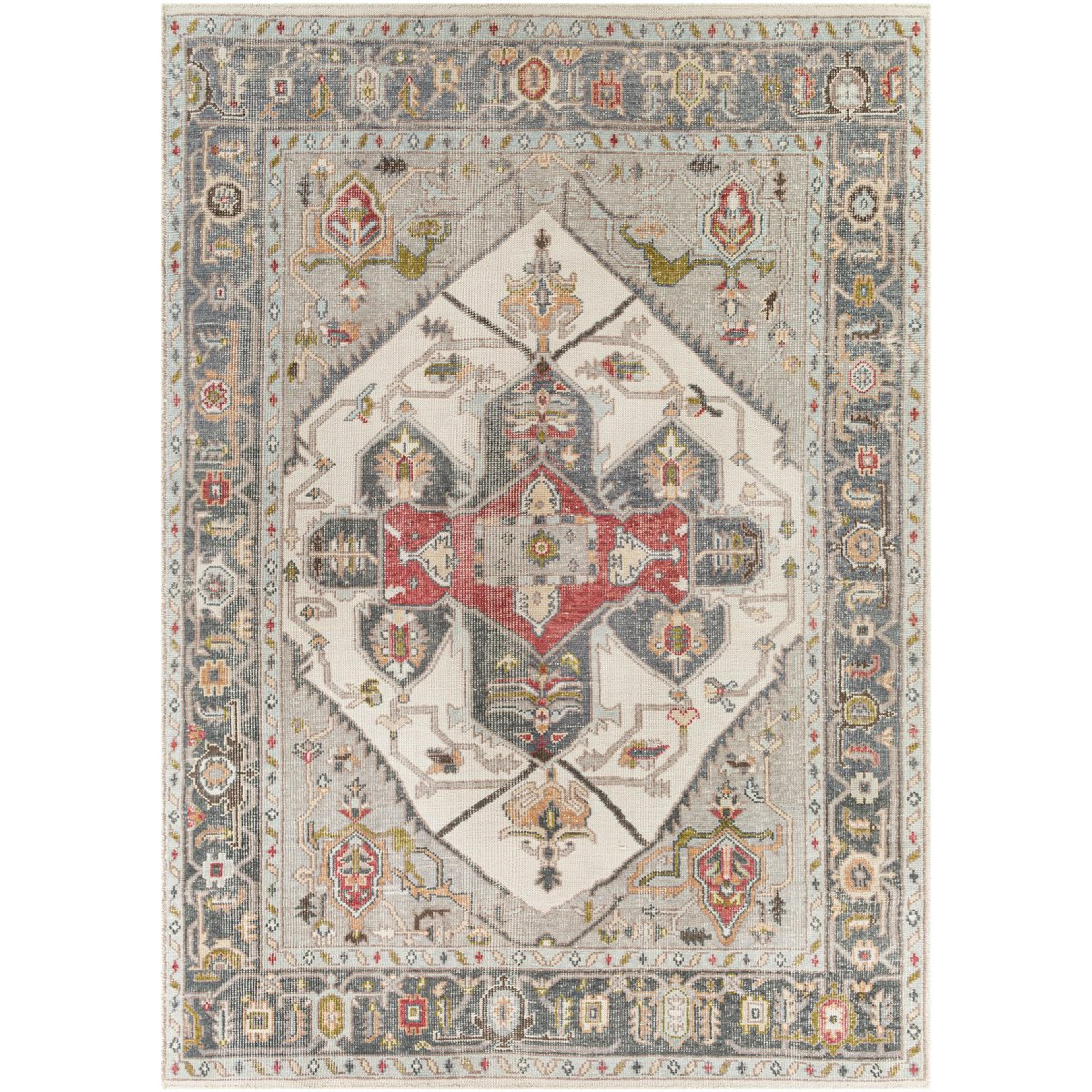 A Rozalyn Hand-Knotted Rug with undefined color