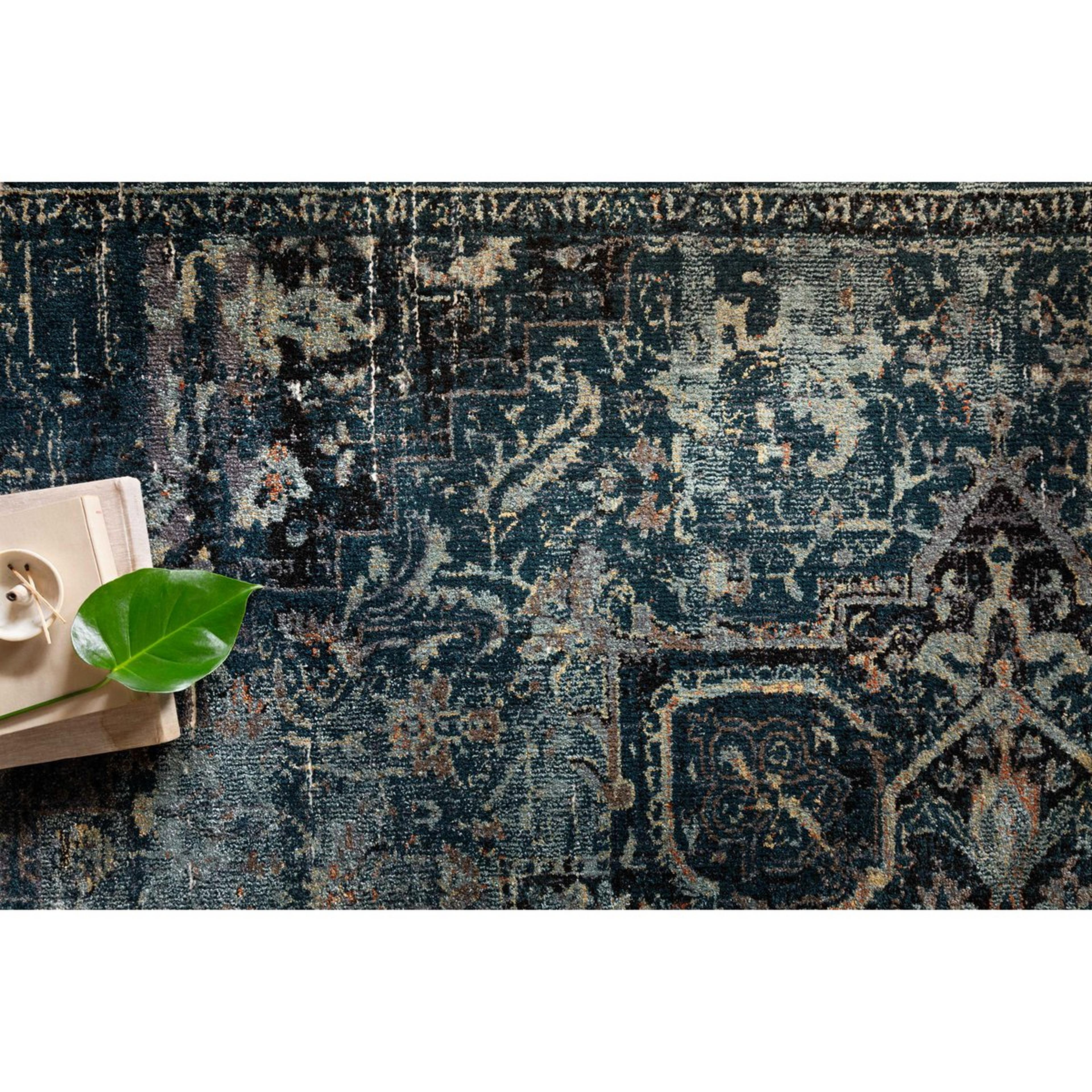 A Magnolia Home James Rug - Woodson Rock with Ocean / Onyx color