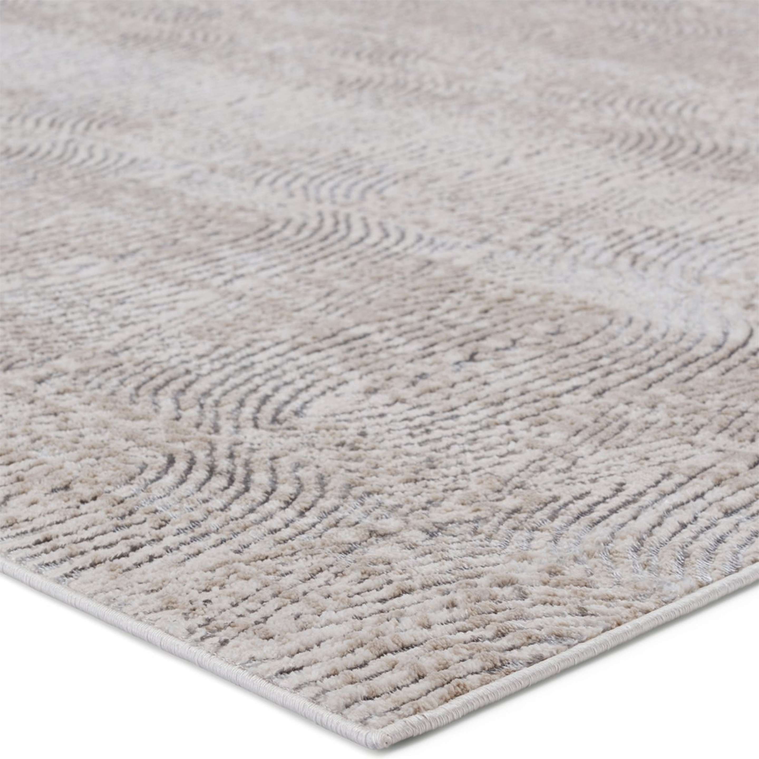 A Dorian Rug with Gray / Metallic Gray / Taupe / Silver color