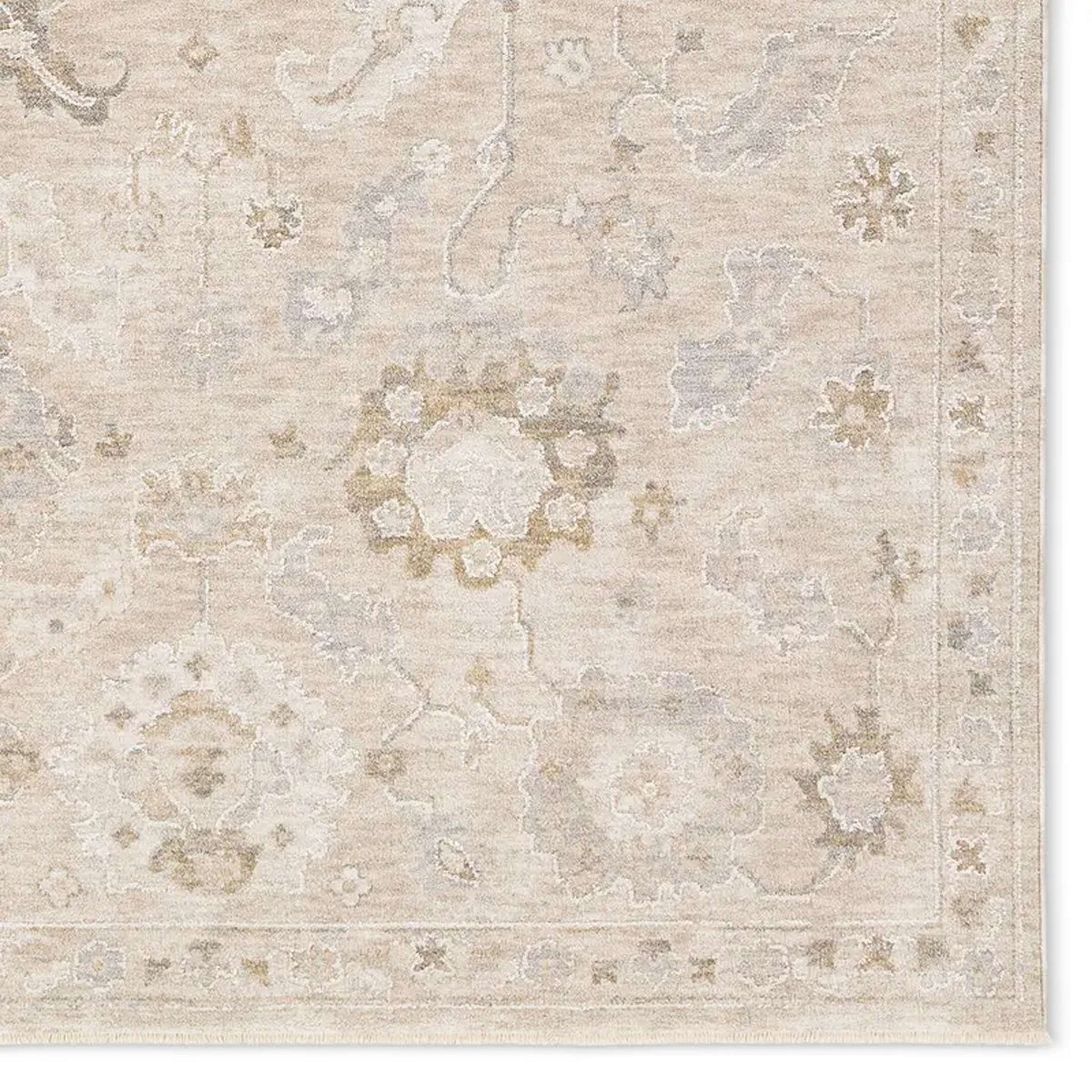 A Rosebay Rug with Beige color