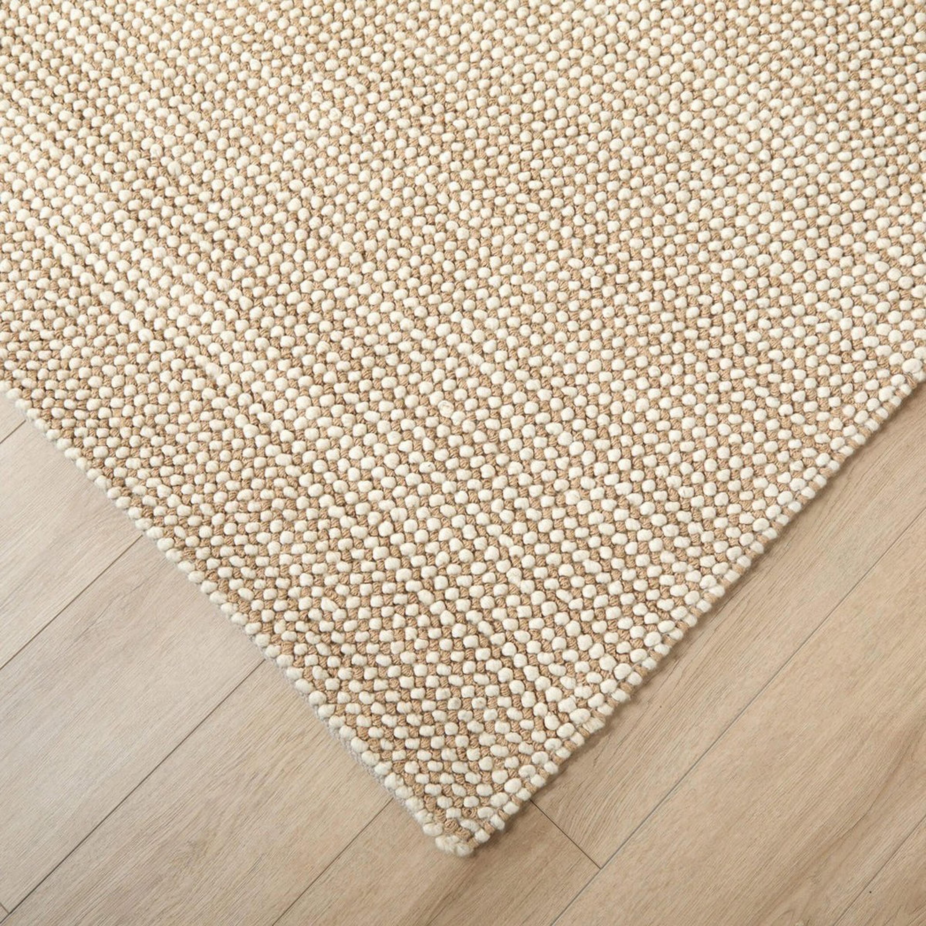 A Jessa Hand-Hooked Rug with Beige color