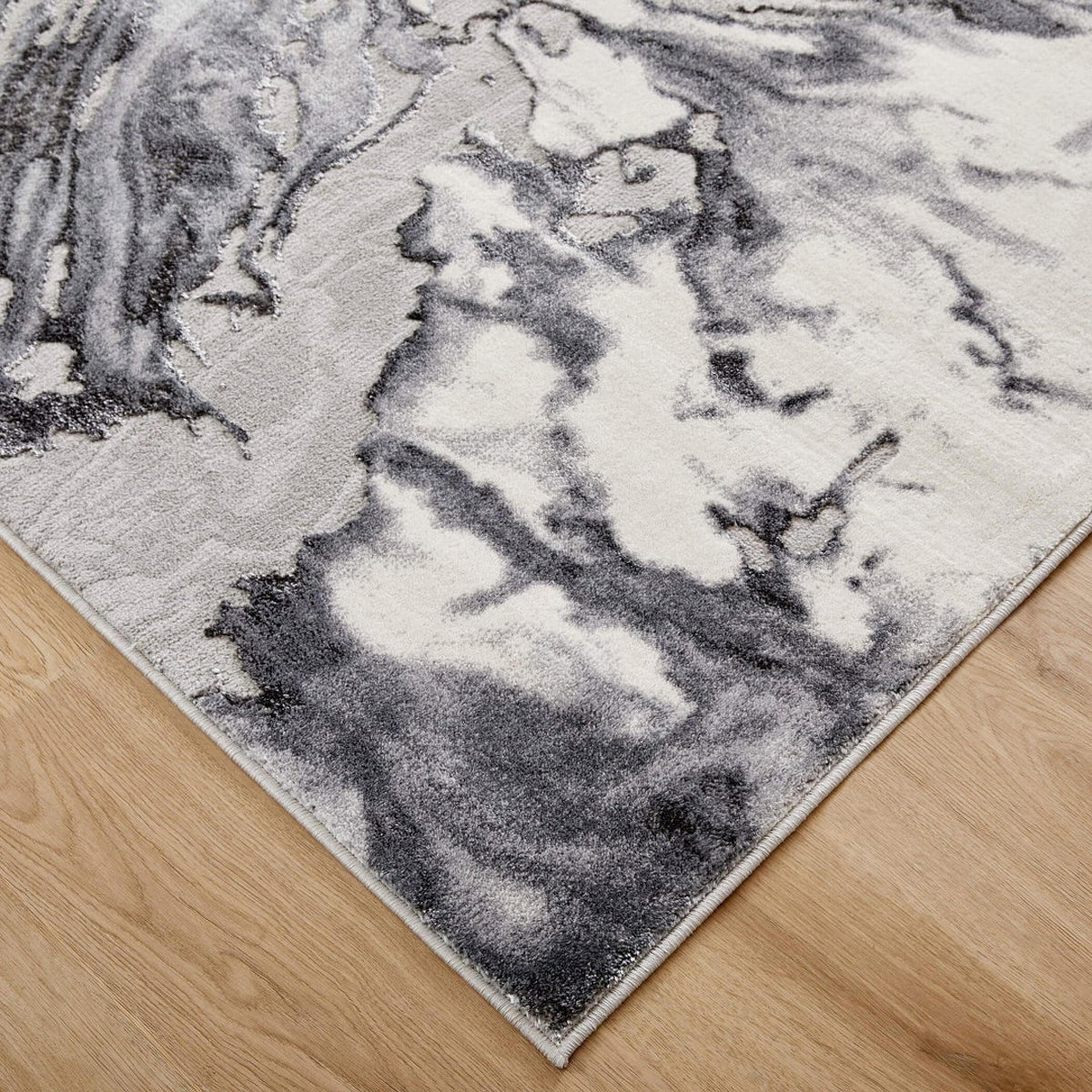 A Banquise Rug with Gray color