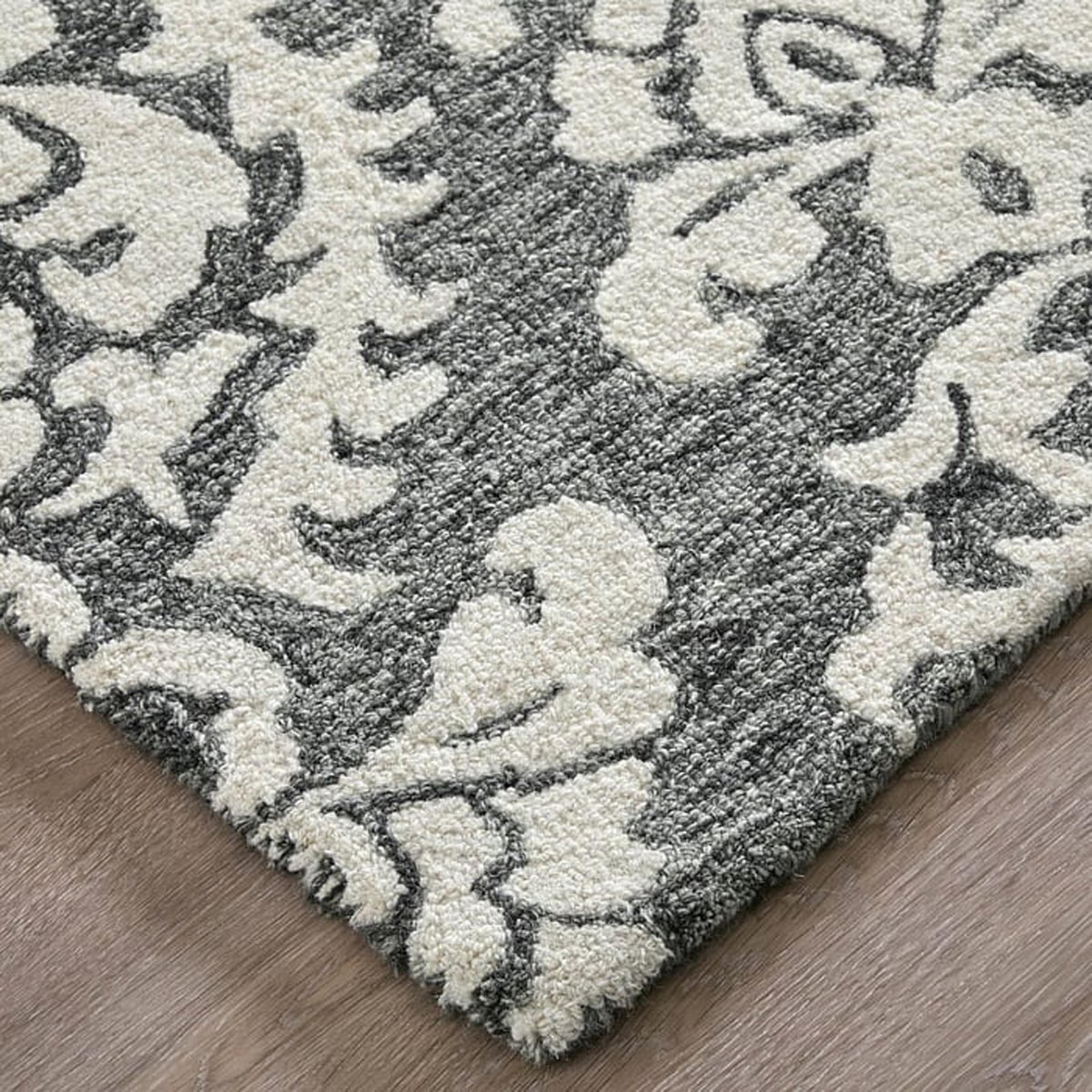 A Robiquet Hand-Tufted Rug with Charcoal Gray color